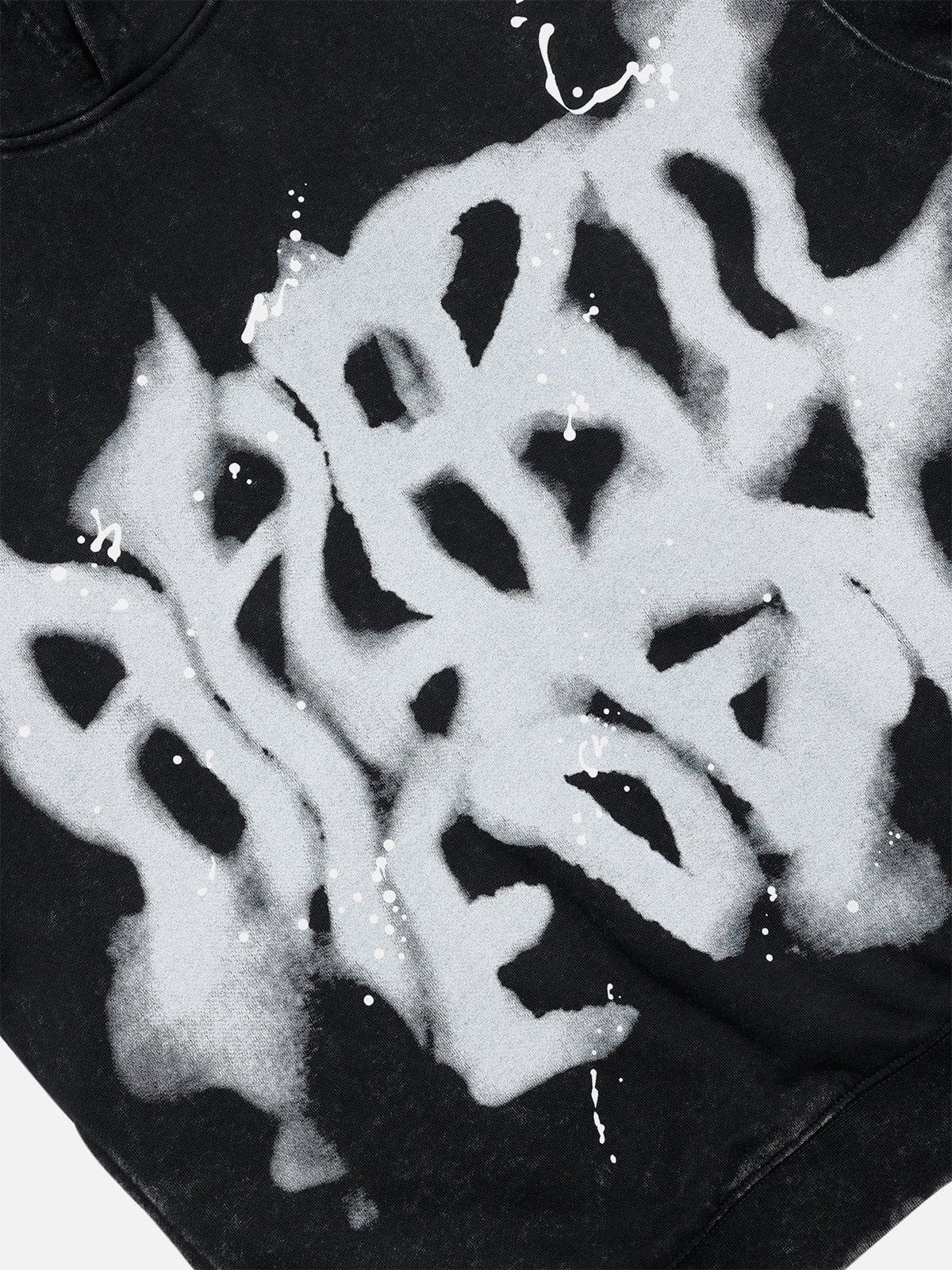 Aelfric Eden Abstrakter Druck Gewaschener Hoodie - Image 3