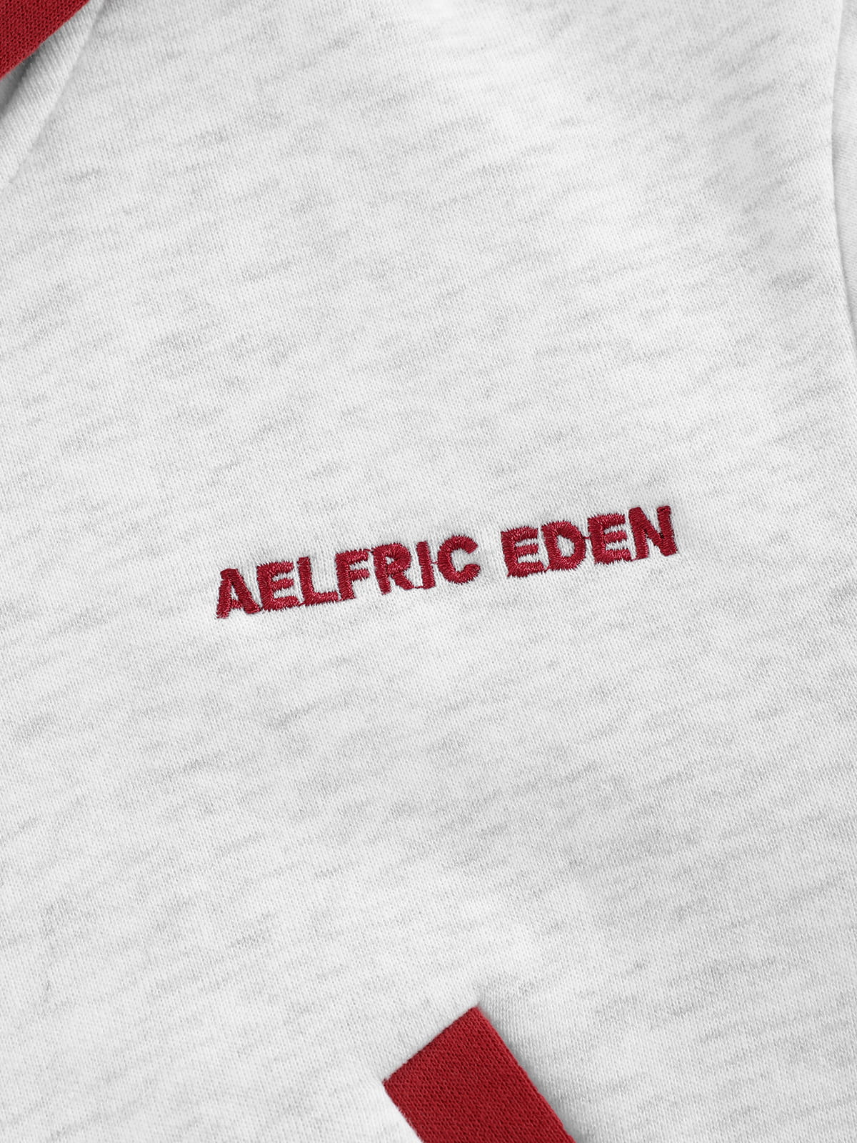 Aelfric Eden Cropped Contrast Stripe Zip Up Hoodie - Image 11