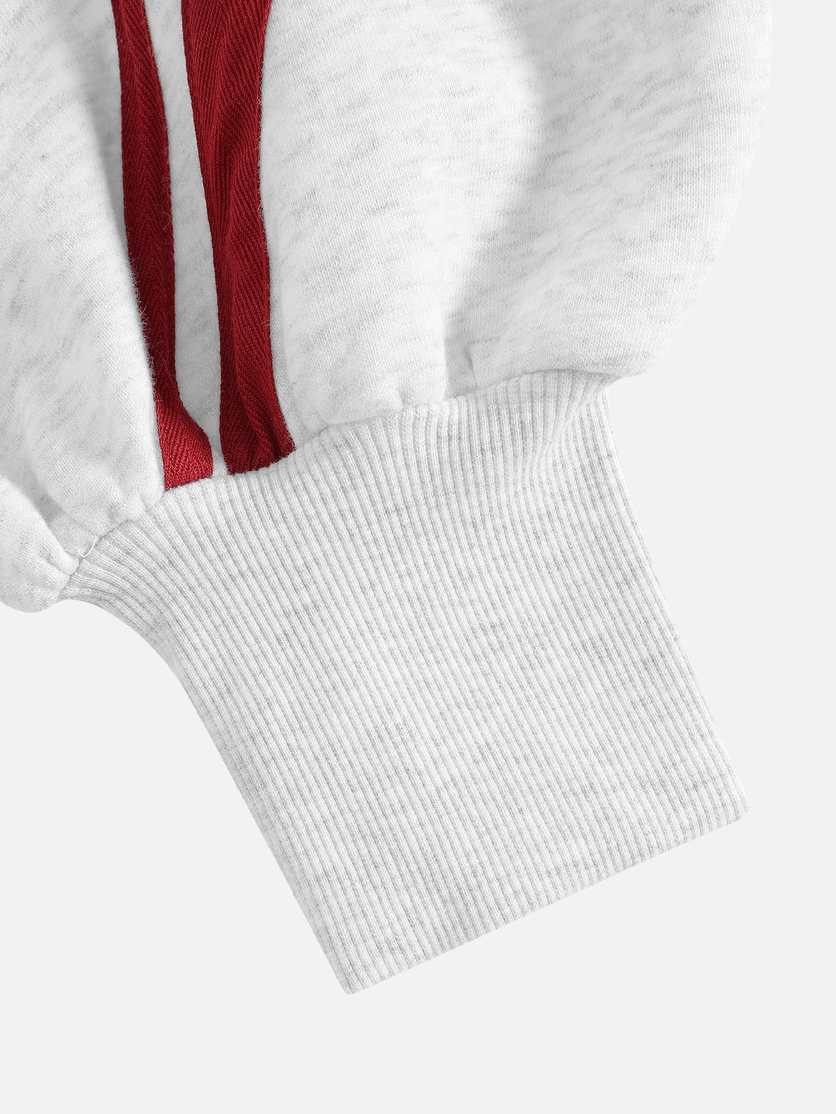Aelfric Eden Cropped Contrast Stripe Zip Up Hoodie - Image 13