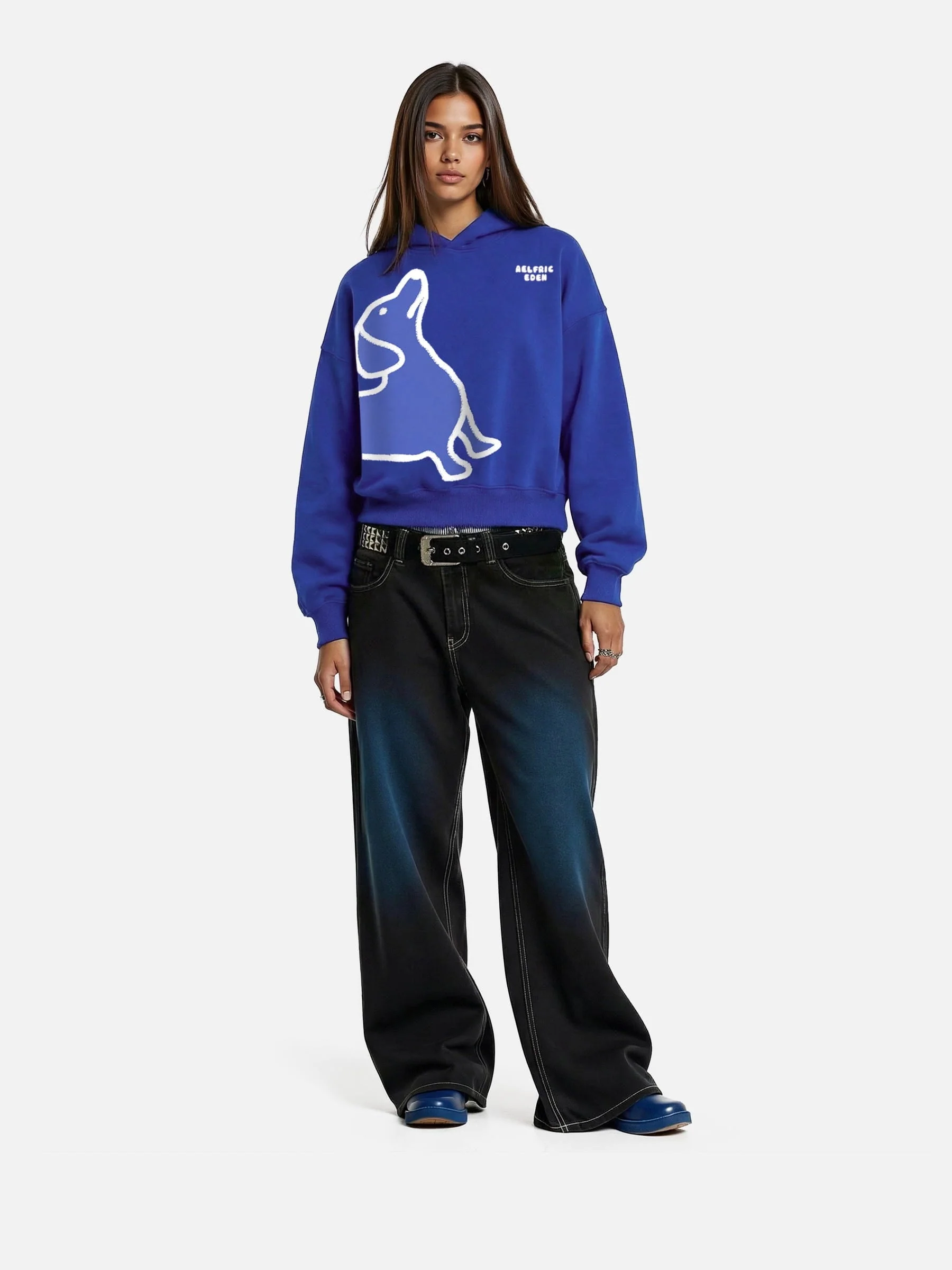 Aelfric Eden Boxy Dachshund Graphic Hoodie - Image 2