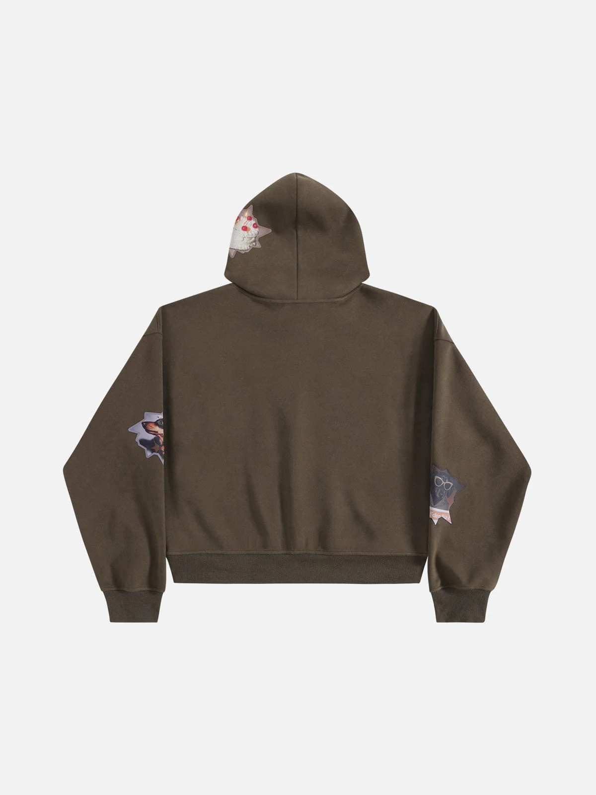 Aelfric Eden Boxy Dackel Aufkleber Kapuzenpullover - Image 3
