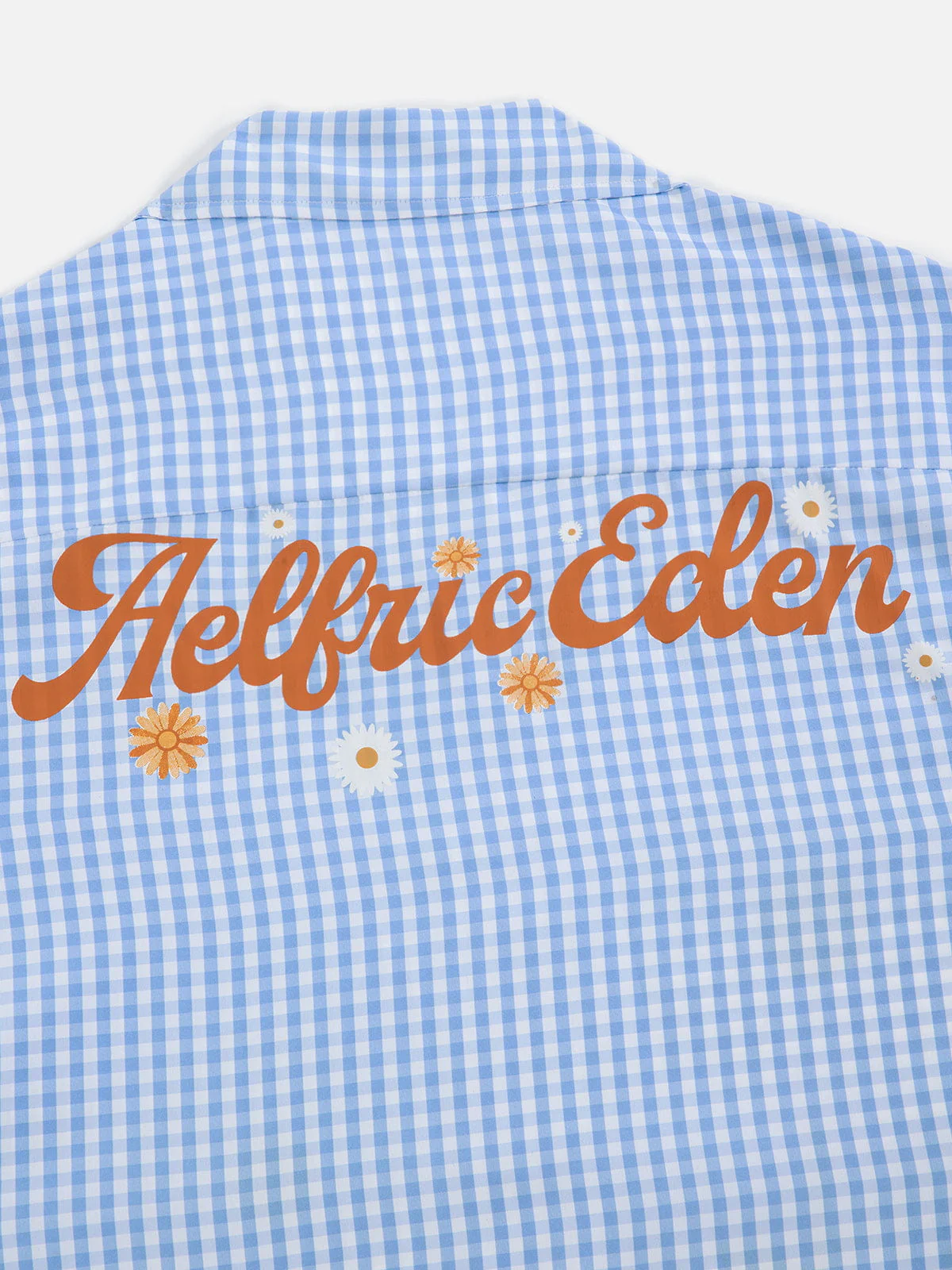 Aelfric Eden Boxy Daisy Gingham Short Sleeve Shirt - Image 6