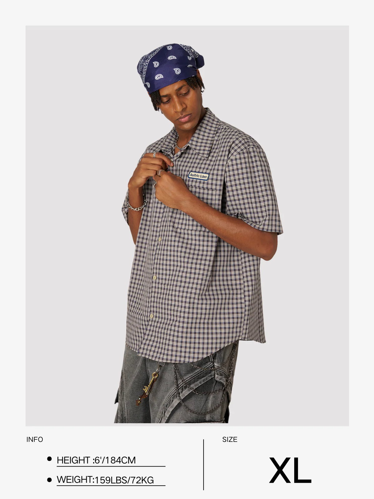 Aelfric Eden Boxy Plaid Hemd mit kurzen Ärmeln - Image 12