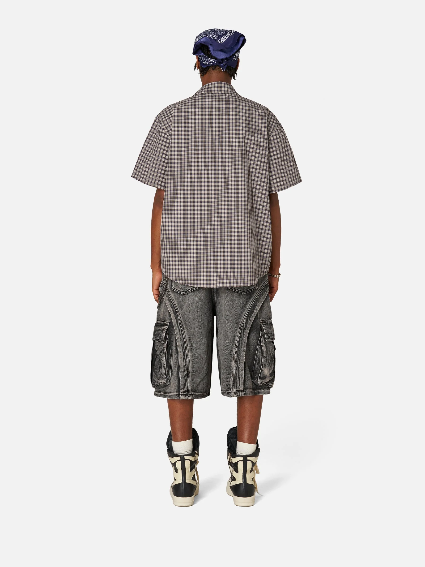 Aelfric Eden Boxy Plaid Hemd mit kurzen Ärmeln - Image 6