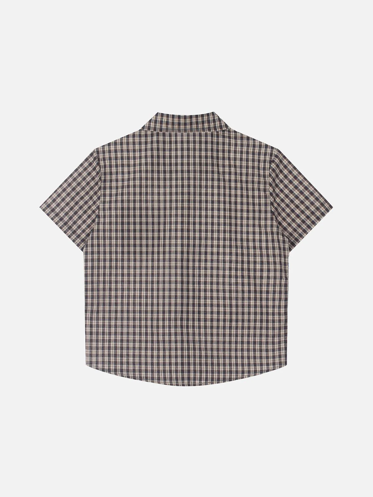 Aelfric Eden Boxy Plaid Hemd mit kurzen Ärmeln - Image 8
