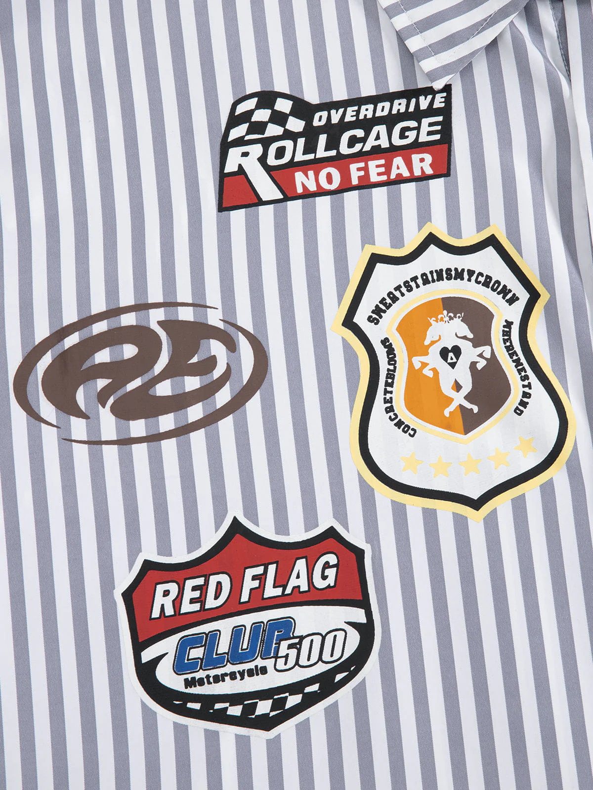 Aelfric Eden Boxy Racing Patch Short Sleeve Shirt - Image 6