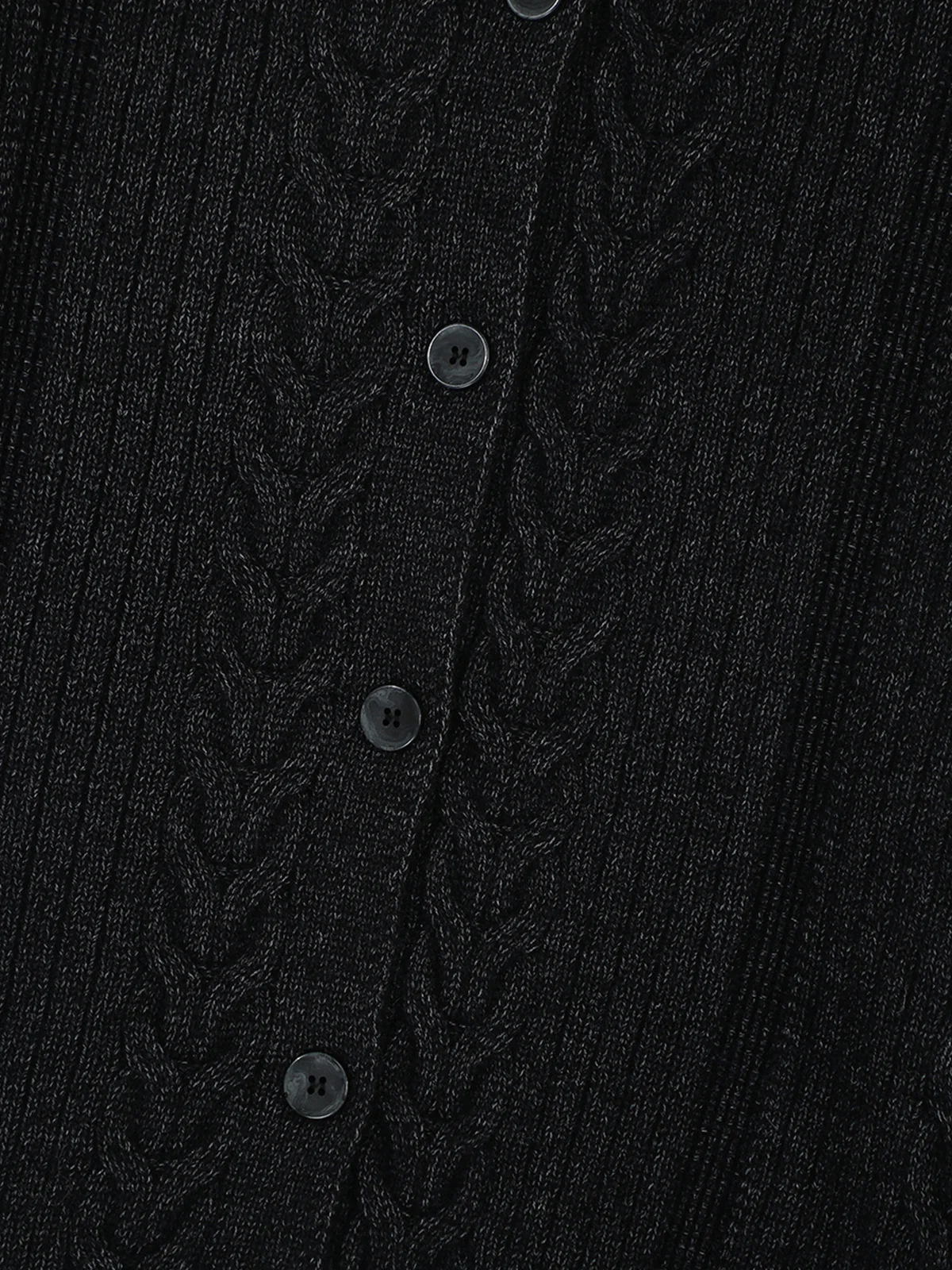 Aelfric Eden Zopfmuster-Strickjacke mit hohem Kragen - Image 5