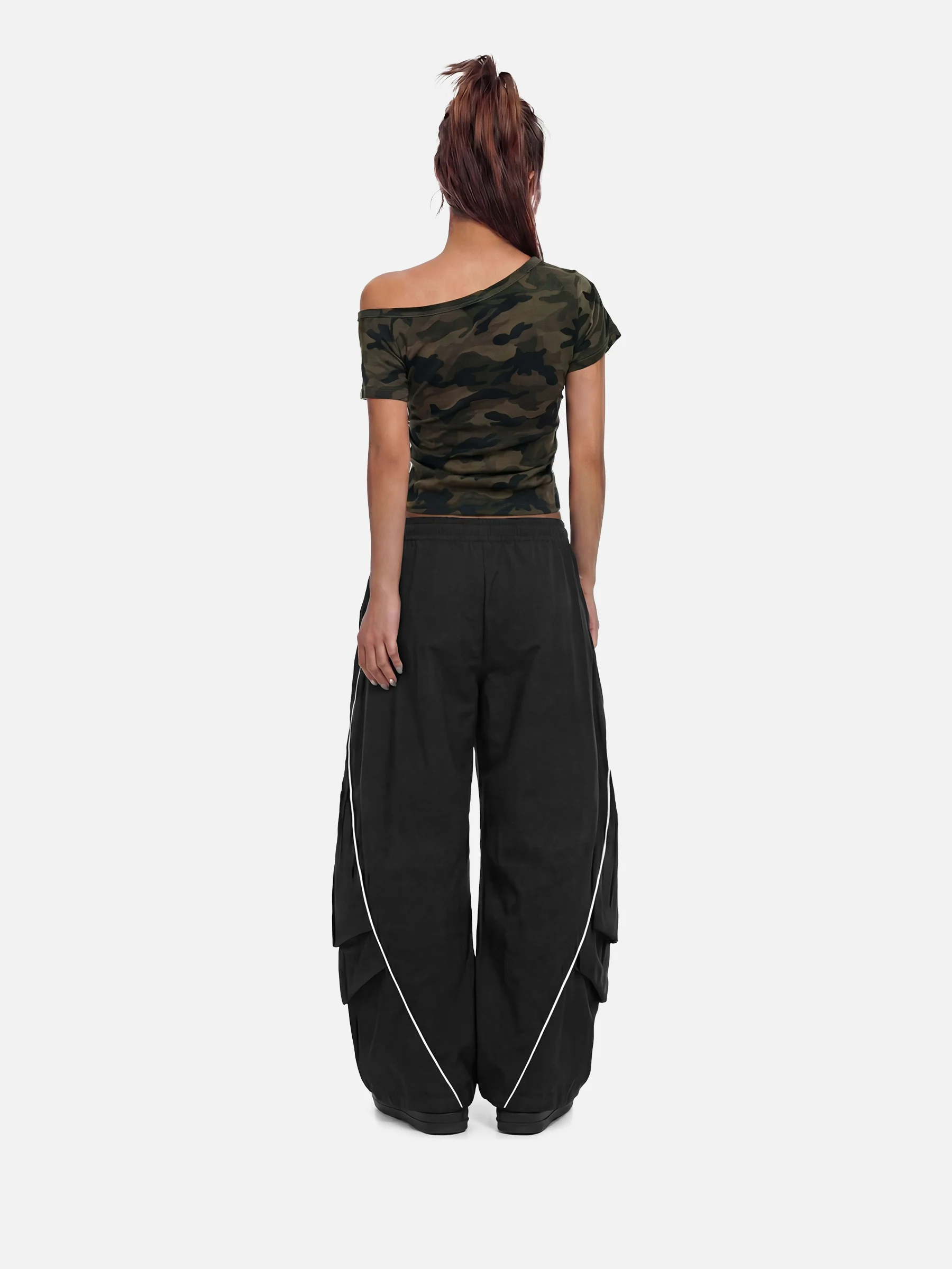 Aelfric Eden CAMO Carmen-Shirt mit Nieten - Image 3
