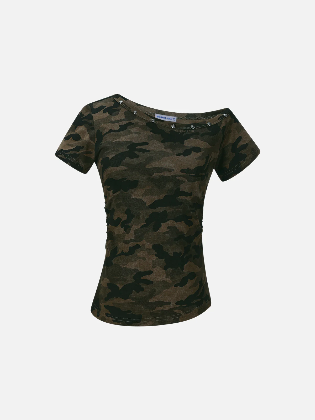 Aelfric Eden CAMO Carmen-Shirt mit Nieten - Image 5