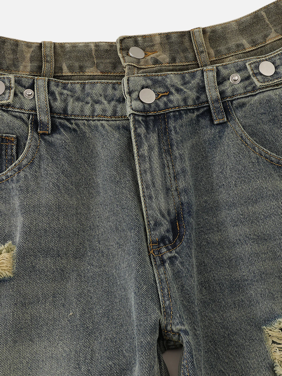Aelfric Eden Camouflage Double Waist Barrel Jeans - Image 4