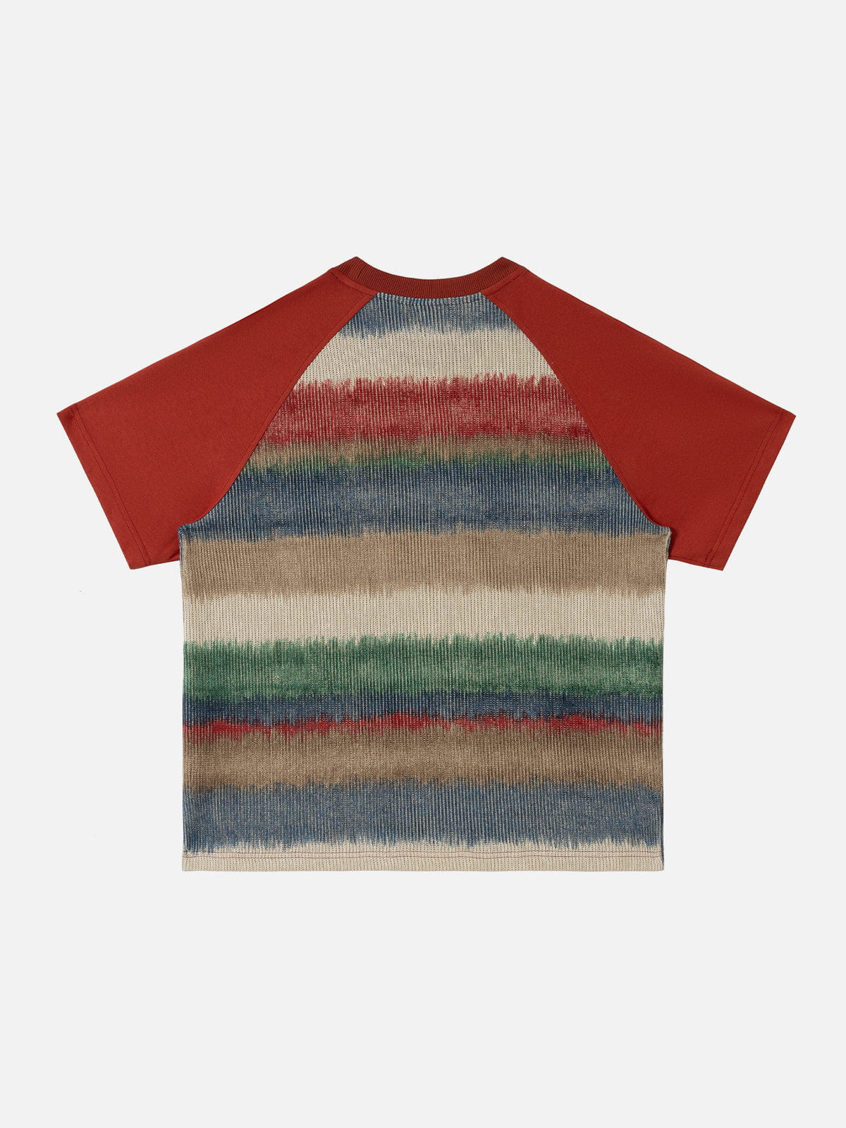 Aelfric Eden Color Block gestreiftes Raglan-T-Shirt - Image 2