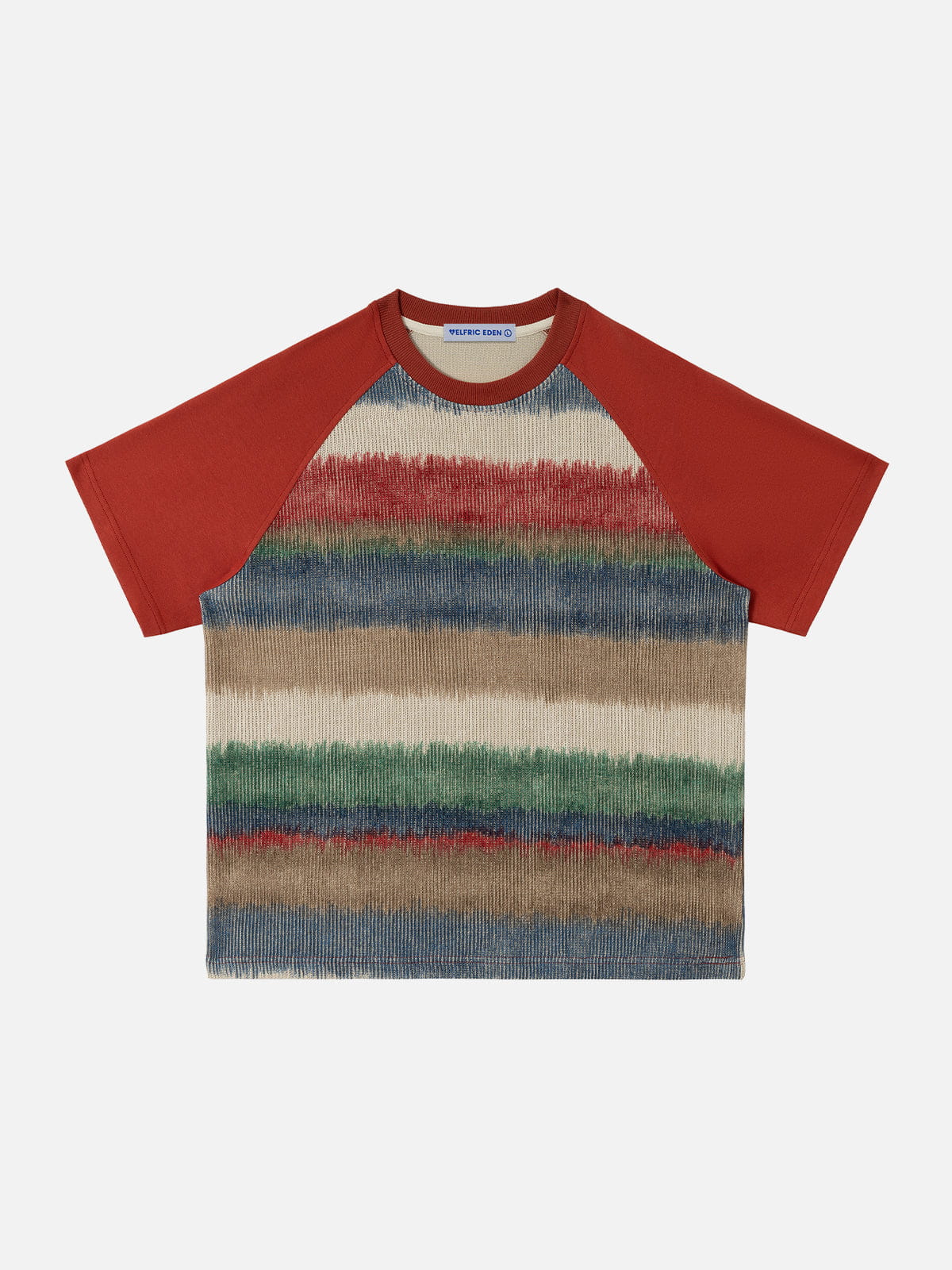 Aelfric Eden Color Block gestreiftes Raglan-T-Shirt - Image 4