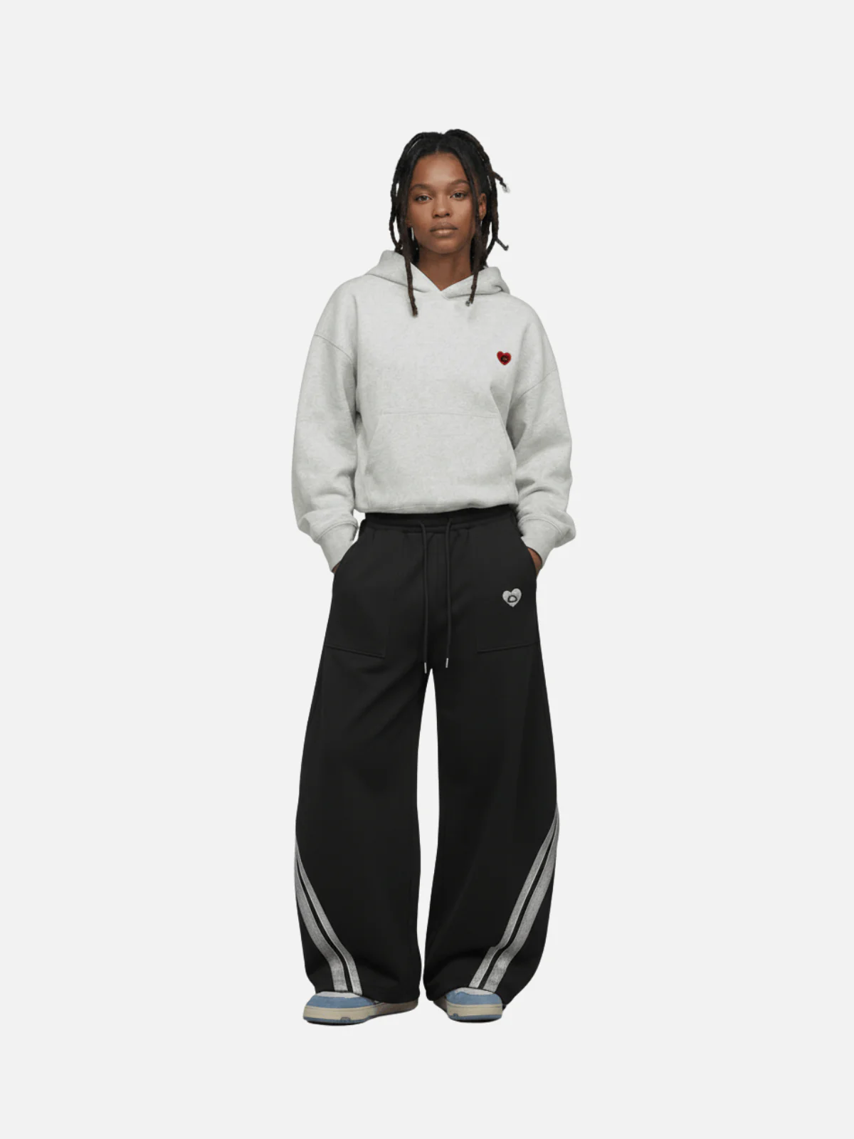 Aelfric Eden Contrast Panel Baggy Barrel Jogginghose