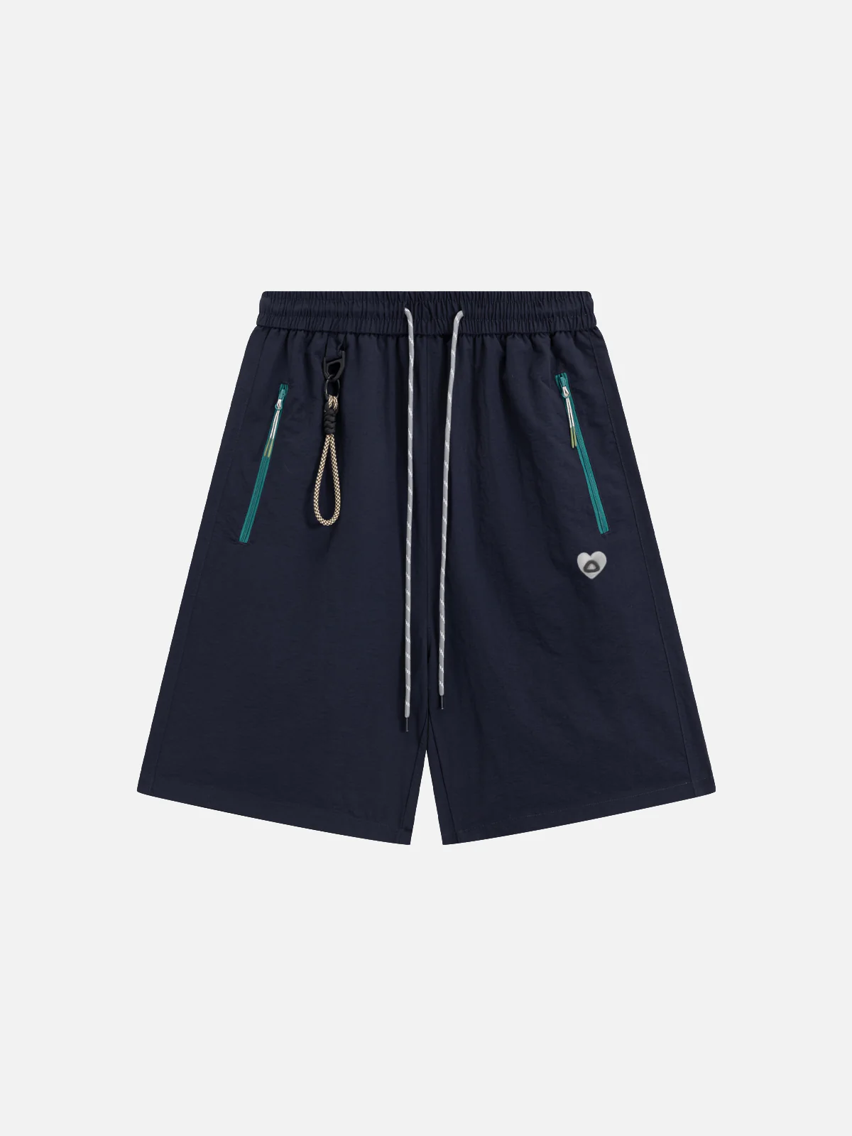 Aelfric Eden Contrast-Zip Utility-Shorts