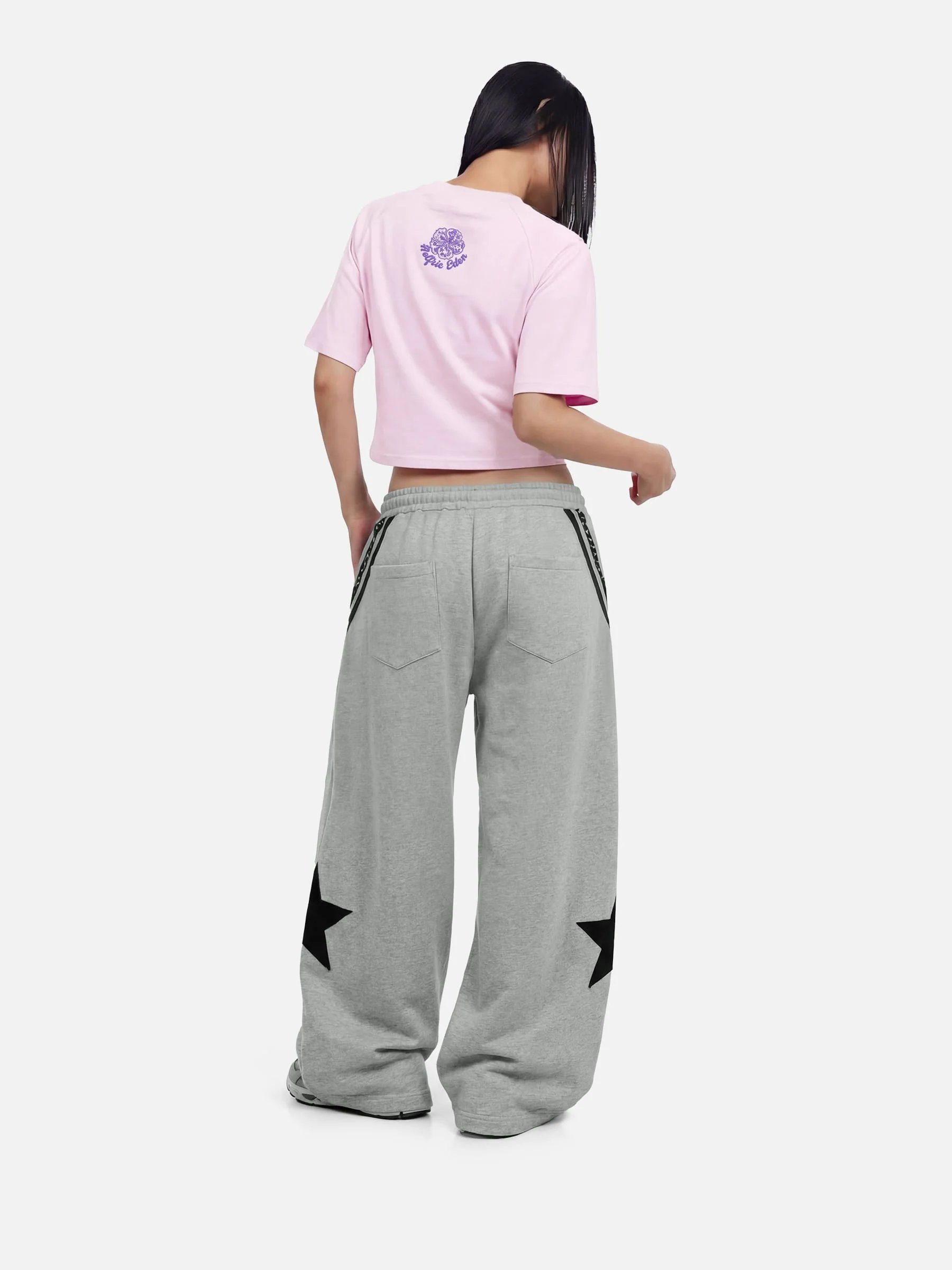 Aelfric Eden Cropped Floral Motif Tee - Image 2