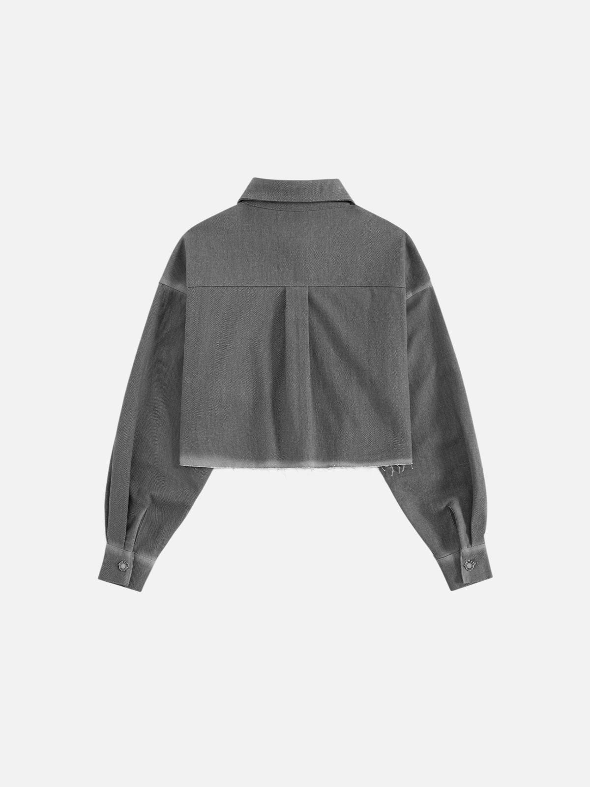 Aelfric Eden Cropped Washed Langarmhemd - Image 4
