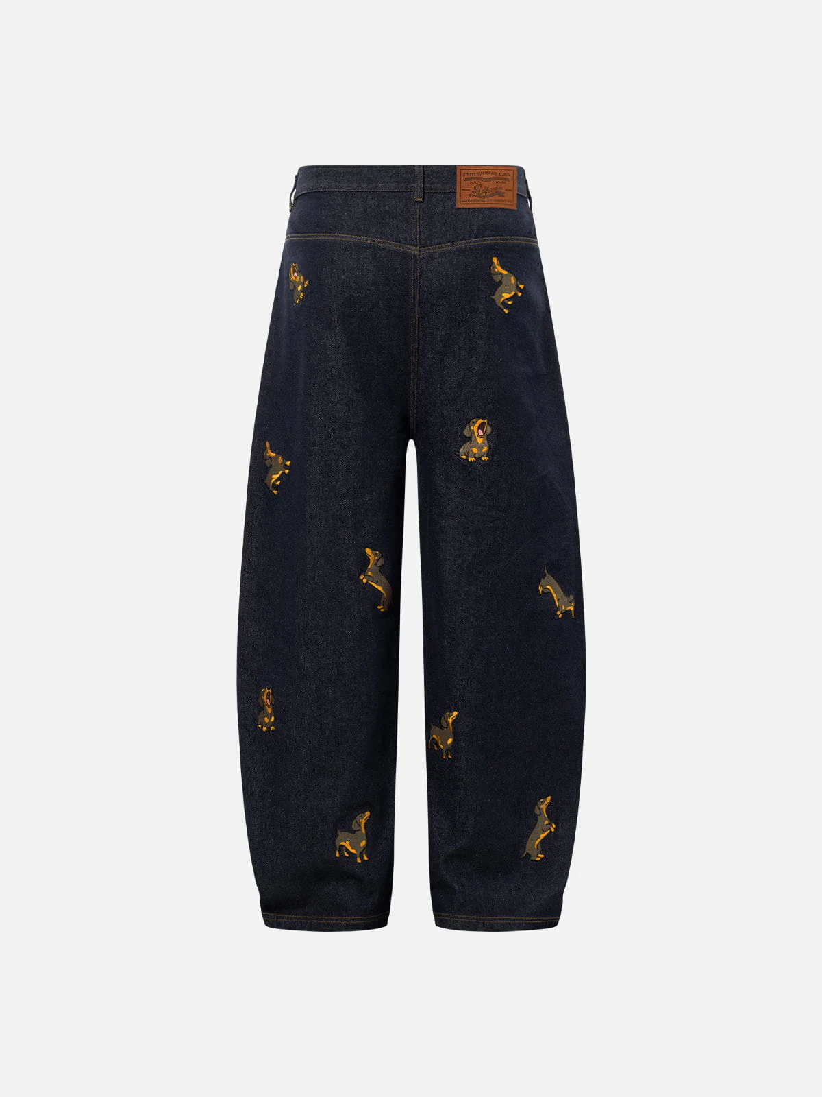 Aelfric Eden Dackel bestickte Baggy Jeans - Image 4