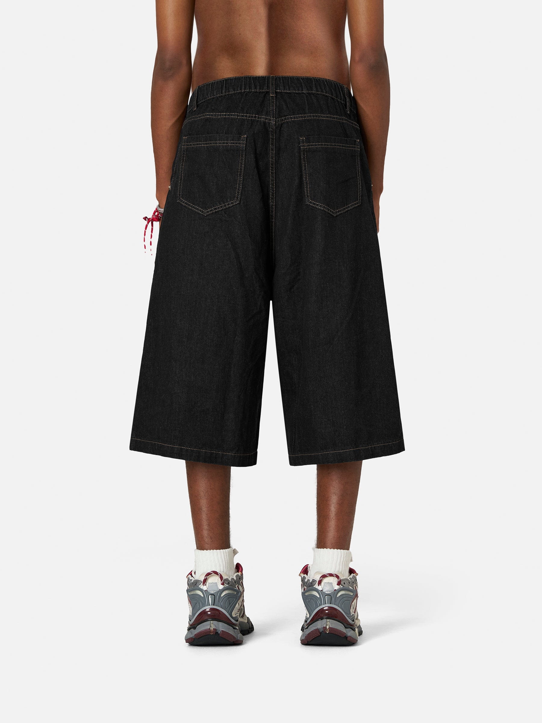 Aelfric Eden Abnehmbares Kopftuch Baggy Longline Jorts - Image 3