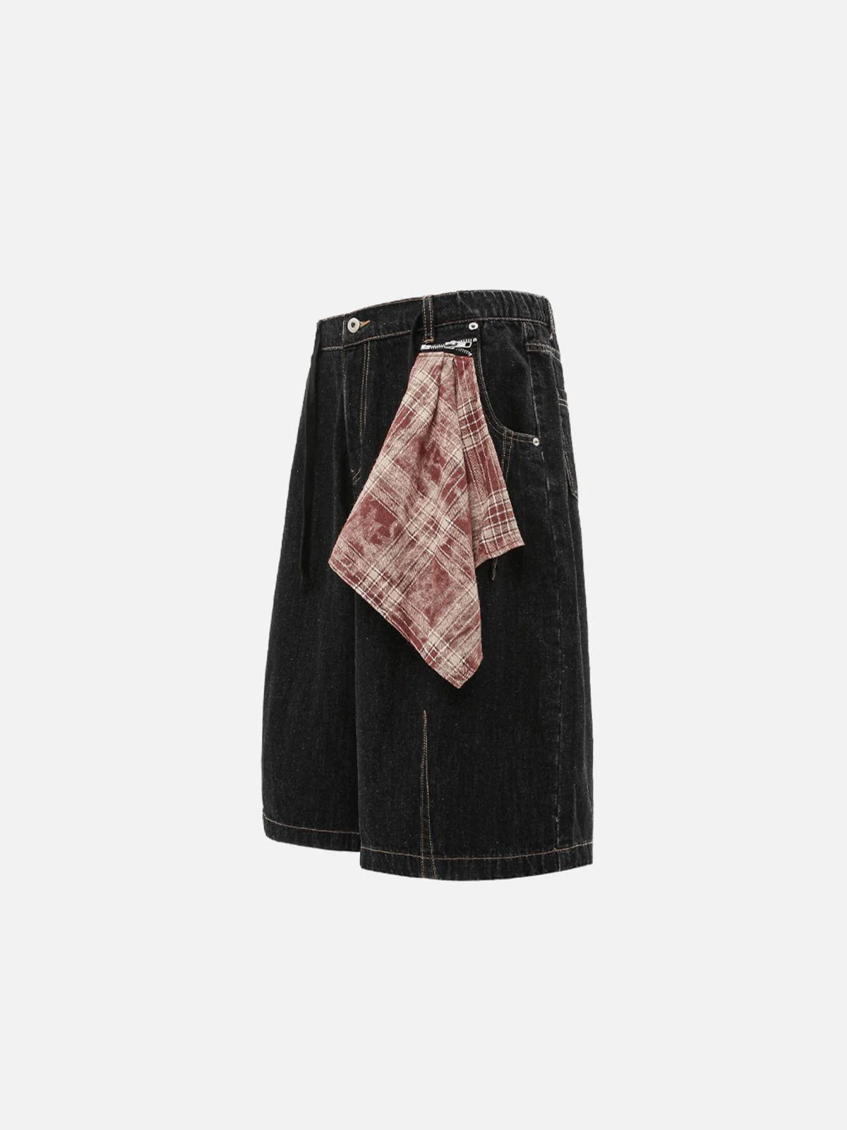 Aelfric Eden Abnehmbares Kopftuch Baggy Longline Jorts - Image 7