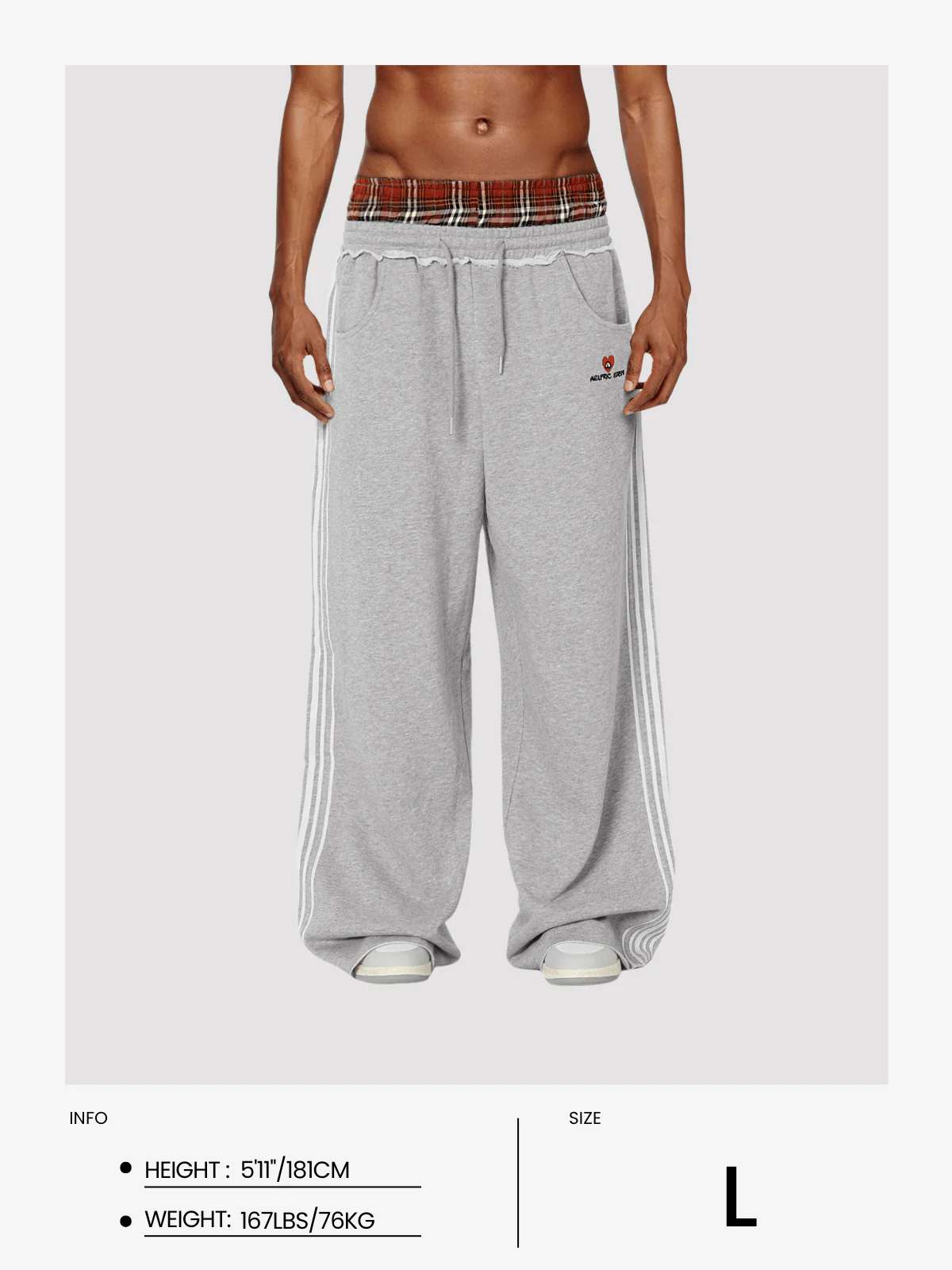Aelfric Eden Baggy-Jogginghose mit doppelter Taille - Image 20