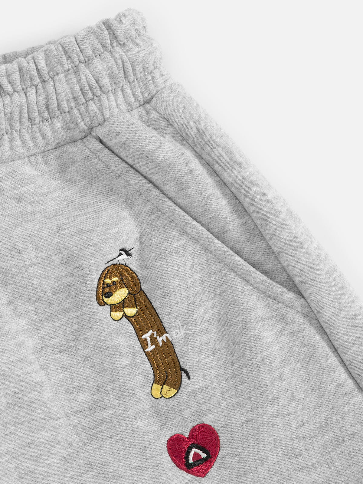 Aelfric Eden Embroidery Dog Baggy Barrel Jogginghose - Image 11