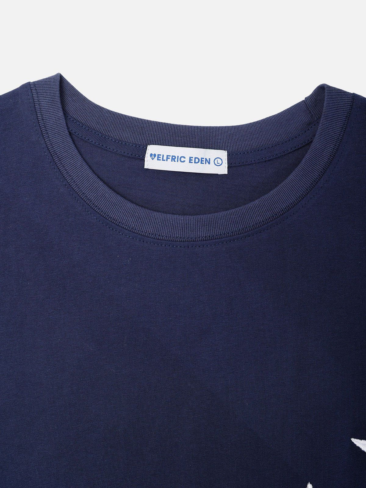 Aelfric Eden Stickerei-Stern-T-Shirt - Image 7