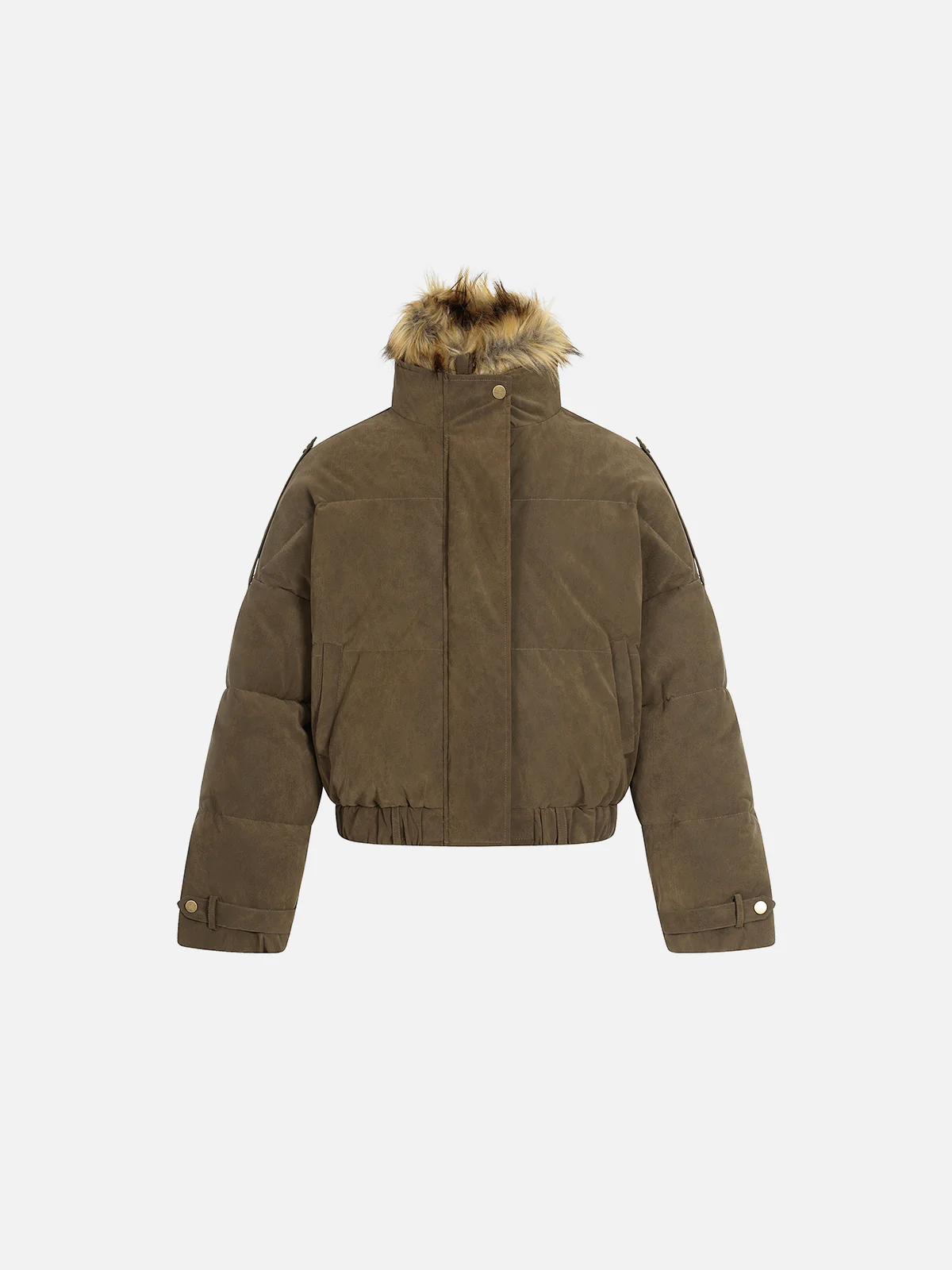 Aelfric Eden Faux Fur Zweilagiger Kastenförmiger Mantel - Image 3