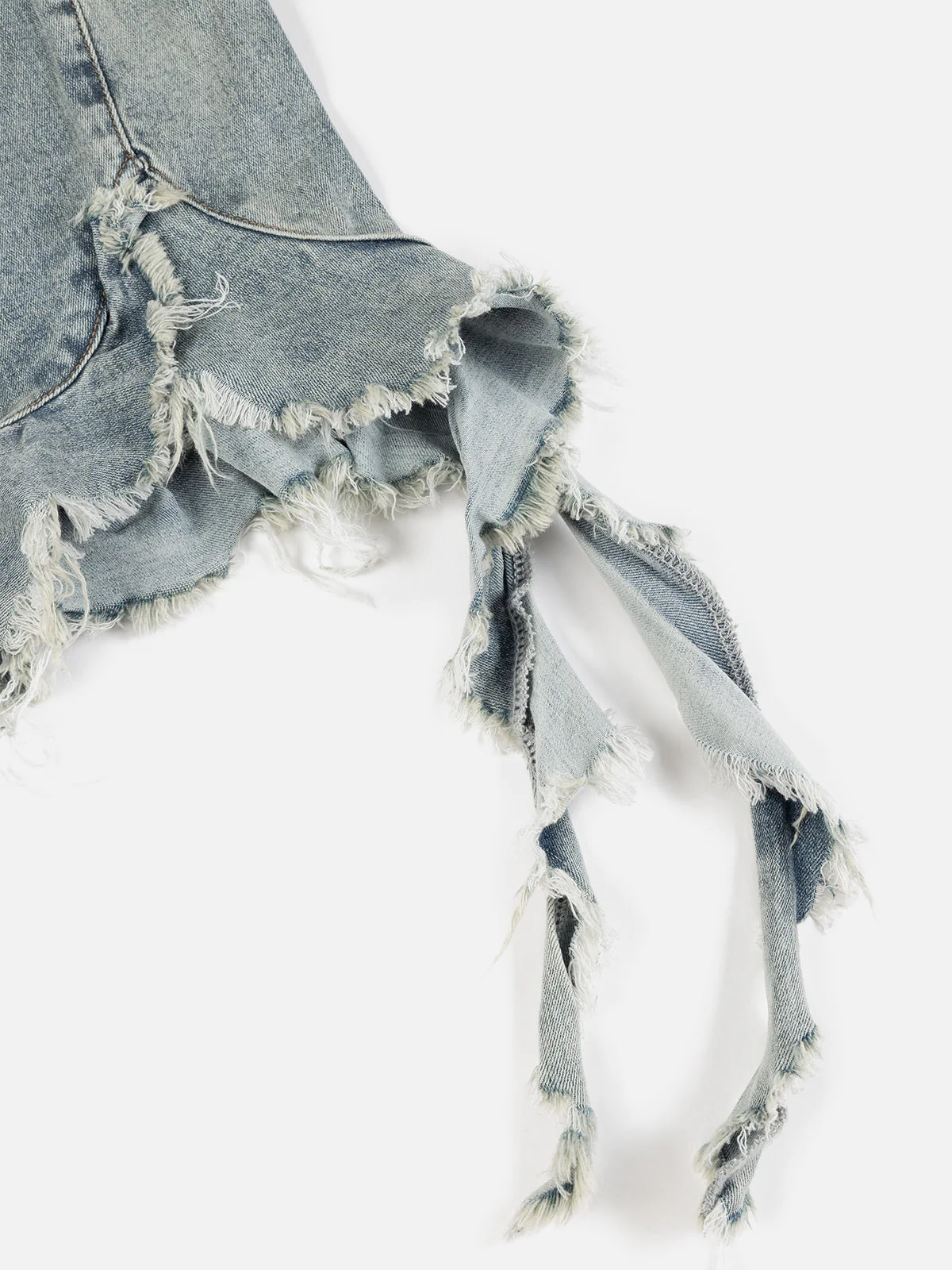 Aelfric Eden Fringe Hem Denim Tank Top - Image 4