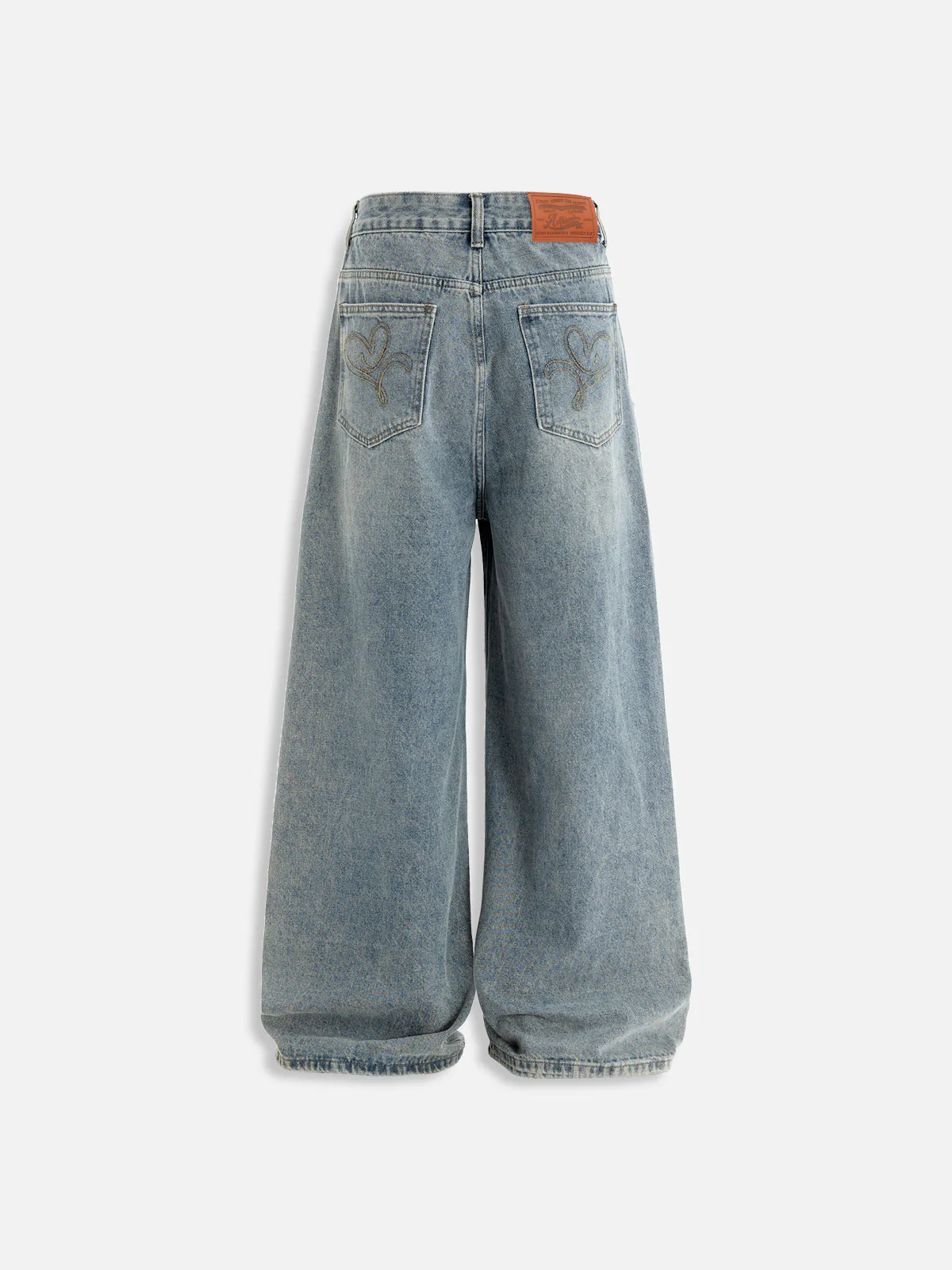 Aelfric Eden – Lockere Jeans mit Fransen-Patchwork - Image 5