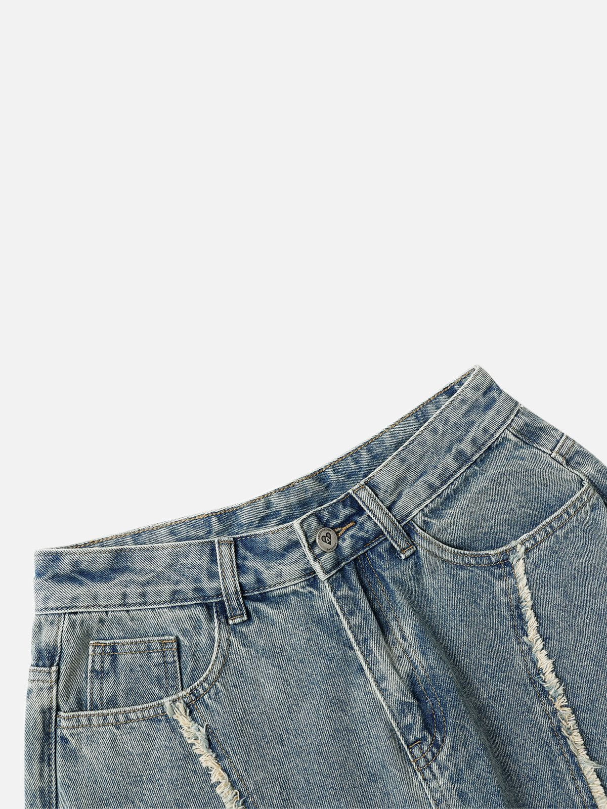 Aelfric Eden – Lockere Jeans mit Fransen-Patchwork - Image 7