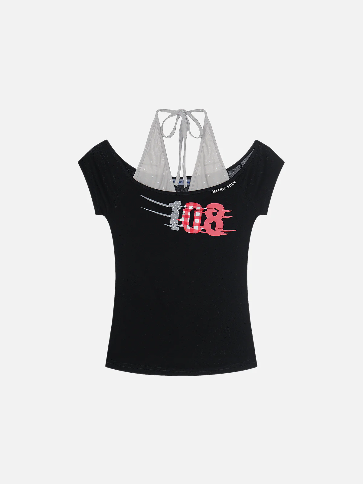 Aelfric Eden Neckholder-Shirt im Lagenlook