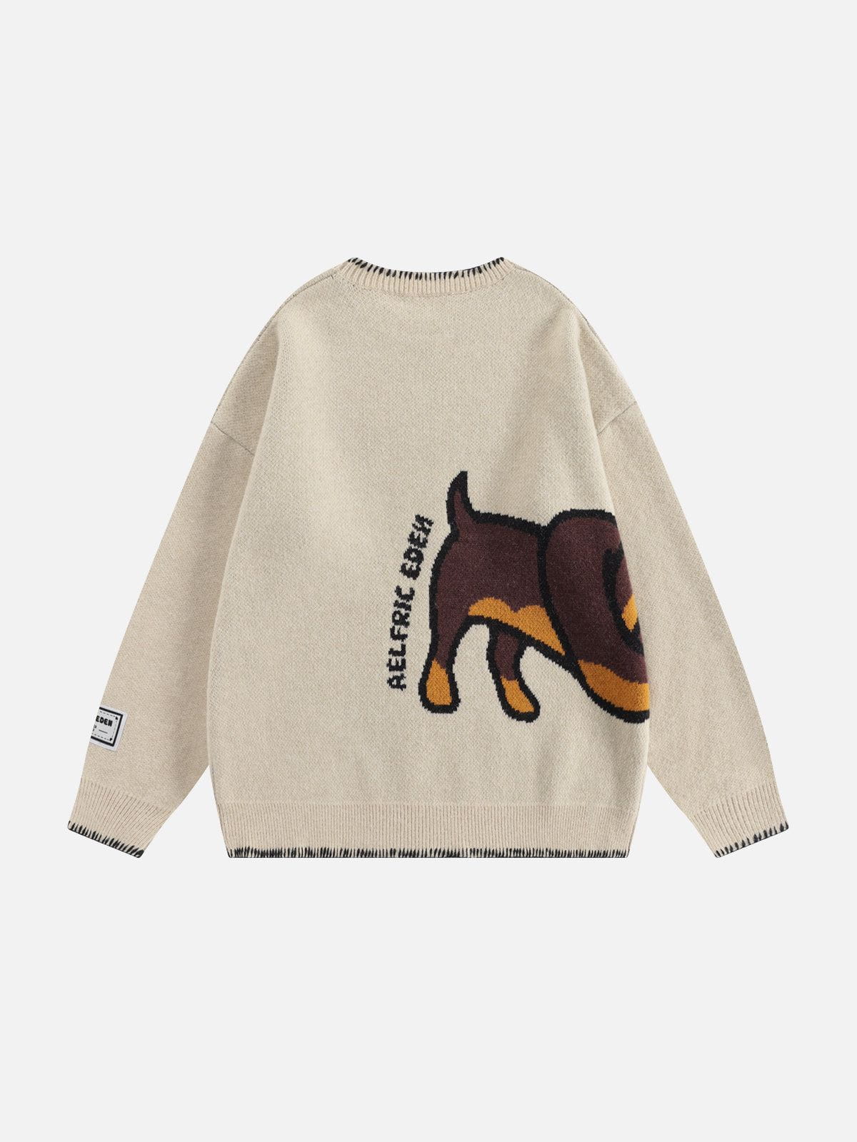 Aelfric Eden Handgezeichneter Dackel Jacquard-Pullover - Image 3