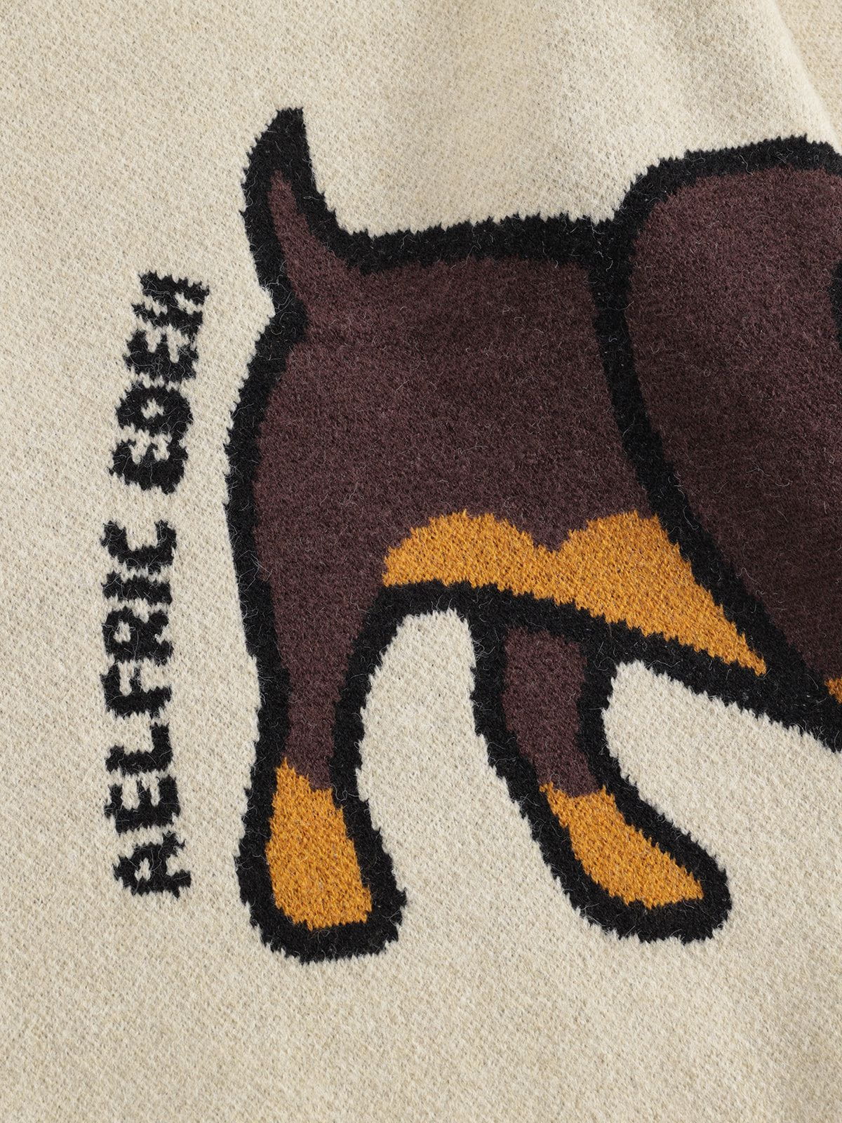 Aelfric Eden Handgezeichneter Dackel Jacquard-Pullover - Image 6