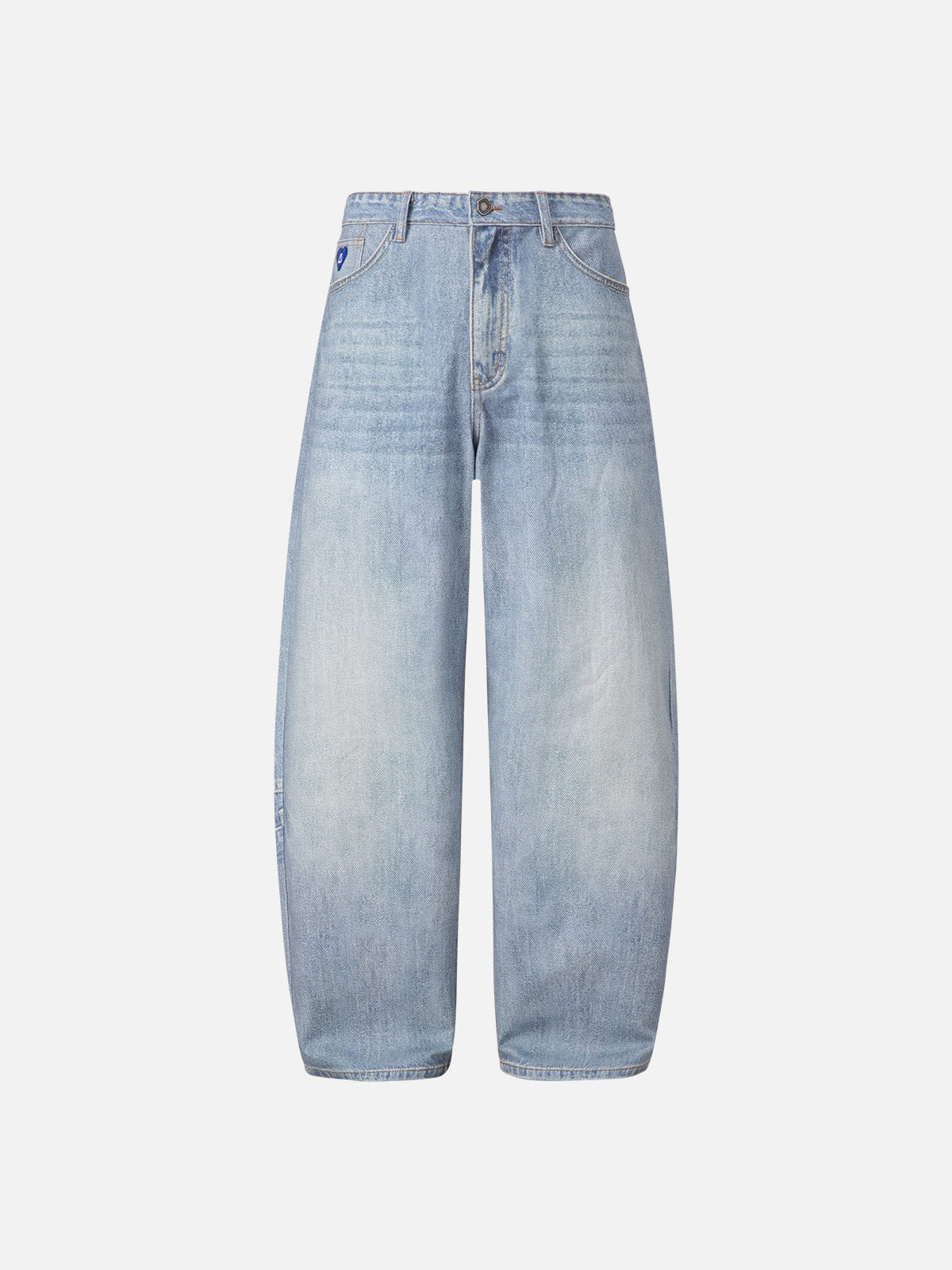 Aelfric Eden Inverted Graphic Baggy Barrel Jeans - Image 2