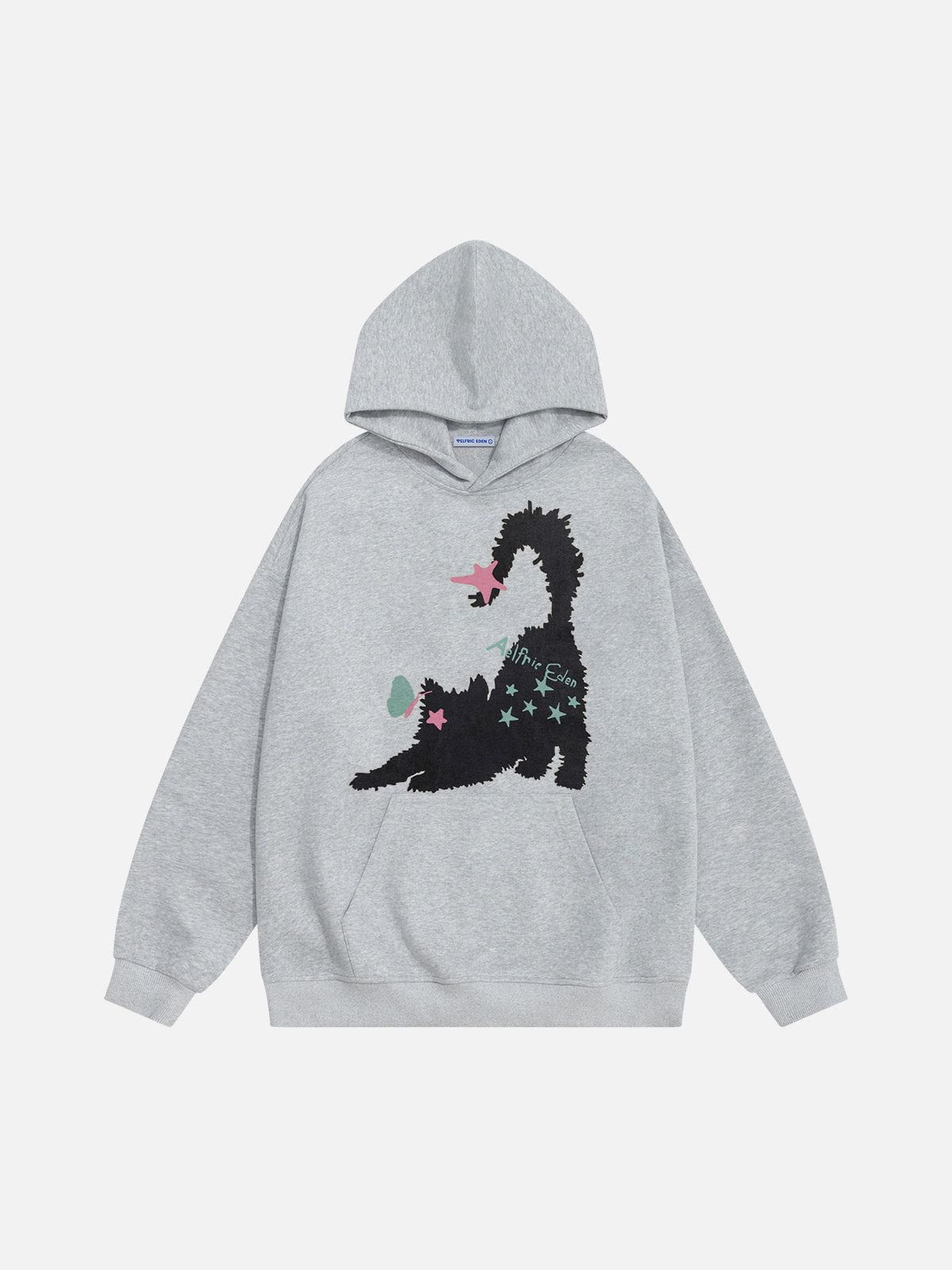 Aelfric Eden Kitten Grafik Pullover Hoodie