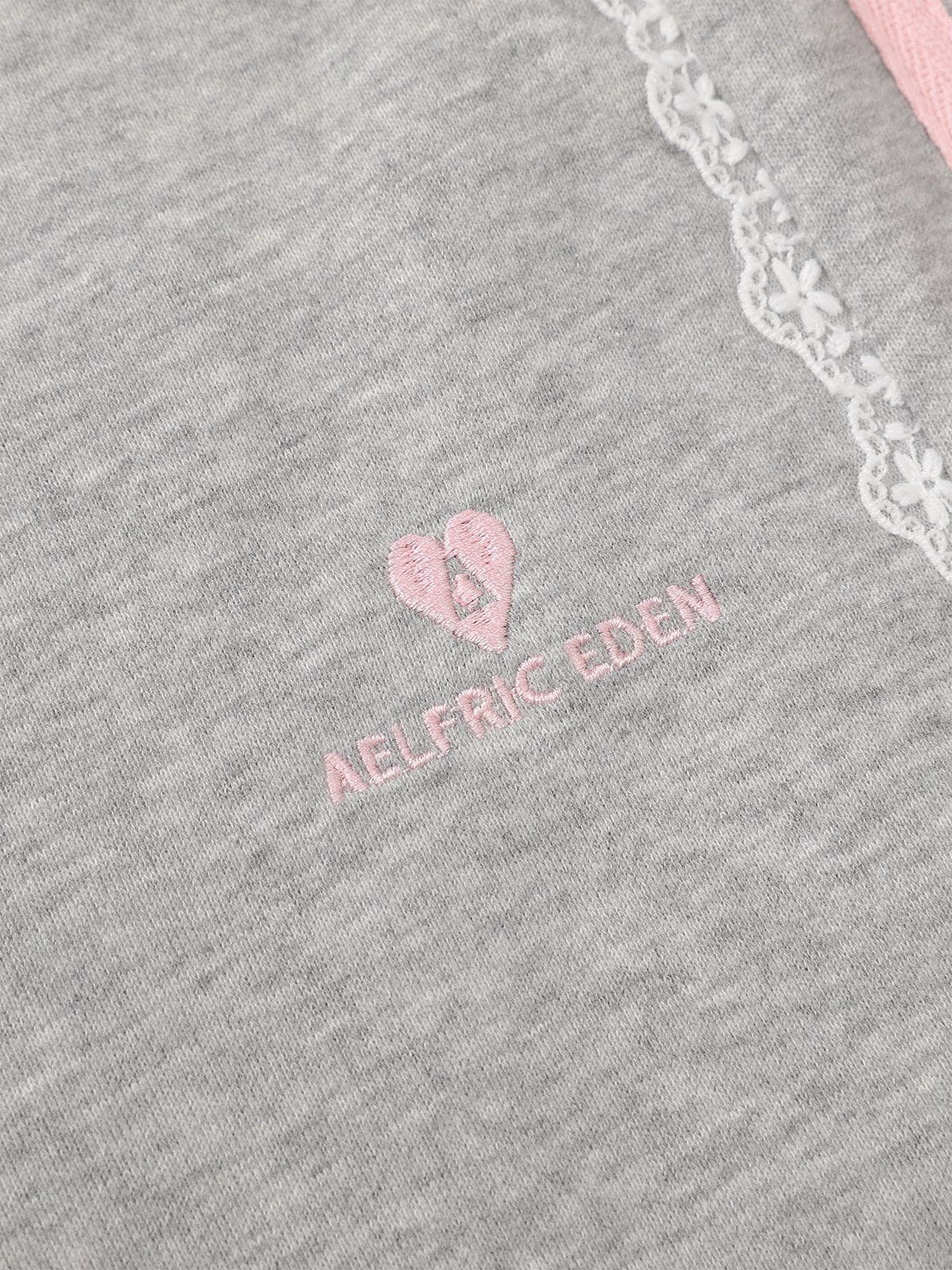 Aelfric Eden Jogginghose mit Spitzenstreifen und Patchwork - Image 7