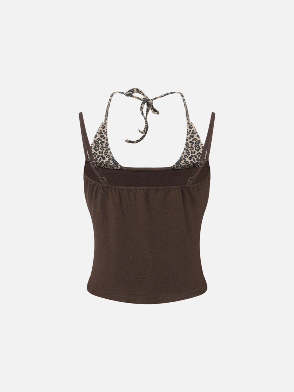Aelfric Eden Leopard Halter Neck Nieten-Cami-Top - Image 6