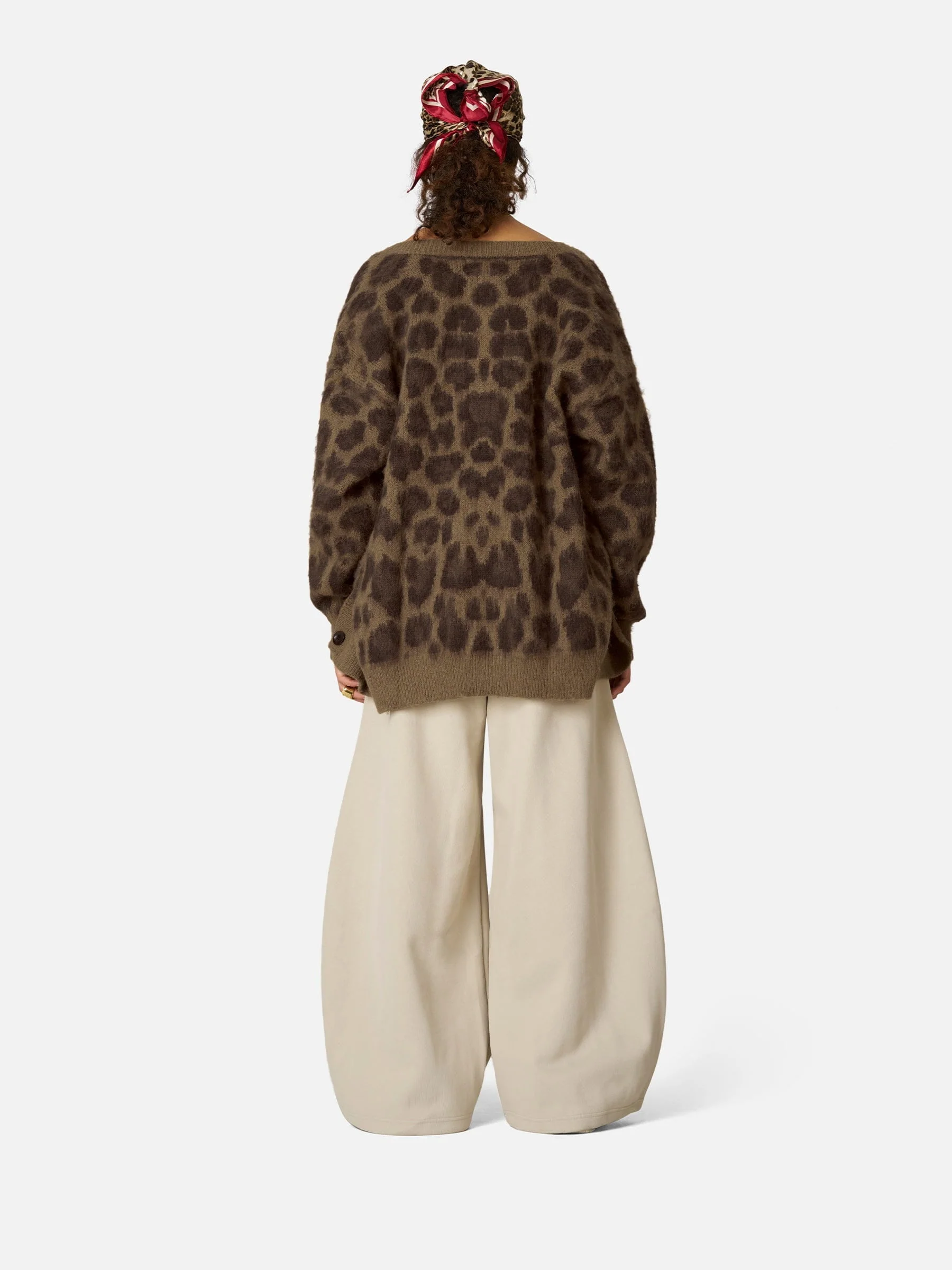 Aelfric Eden Leopard Strickjacke mit Grafik - Image 7