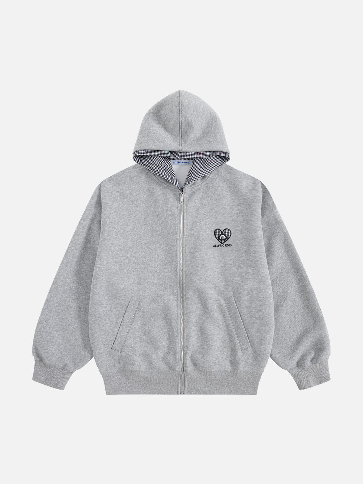 Aelfric Eden Oversized Scarf-Tie Zip Up Hoodie - Image 2