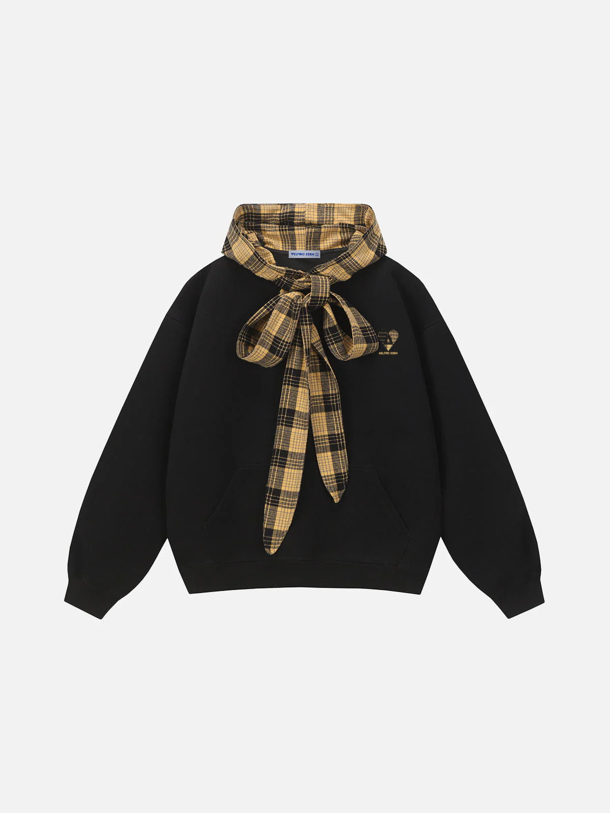Aelfric Eden Plaid-Schleifen-Kapuzenpullover