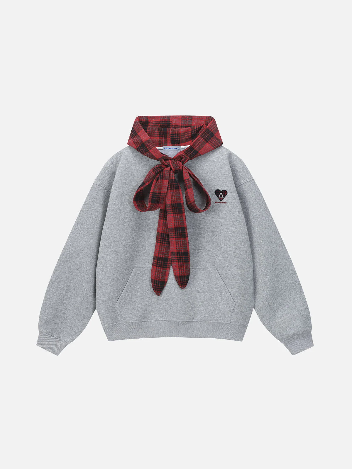 Aelfric Eden Plaid-Schleifen-Kapuzenpullover - Image 2