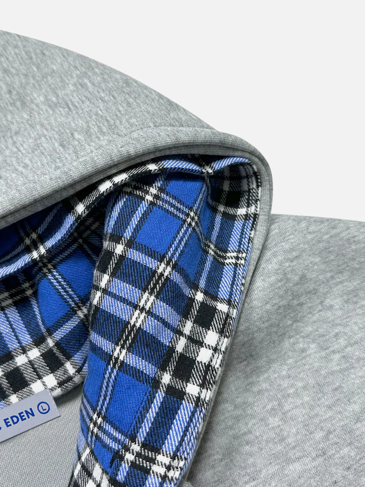 Aelfric Eden Plaid Double Layer Zip Up Hoodie - Image 4