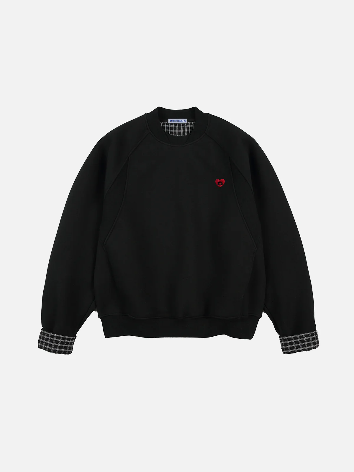 Aelfric Eden Karozupatchwork-Sweatshirt im Oversized-Schnitt - Image 5