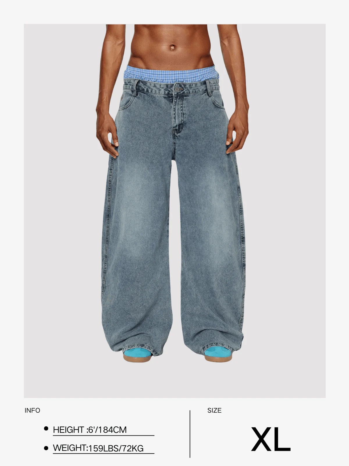 Aelfric  Eden  Locker sitzende Jeans mit doppelter Taille - Image 17