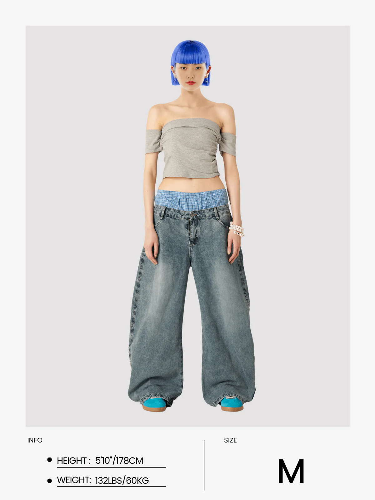 Aelfric  Eden  Locker sitzende Jeans mit doppelter Taille - Image 19