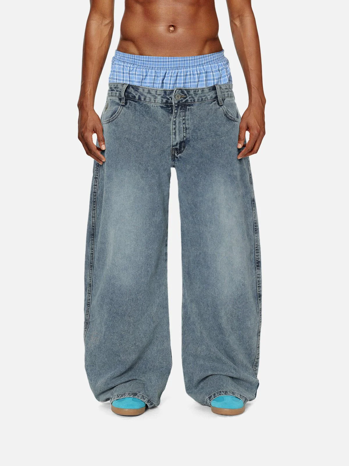 Aelfric  Eden  Locker sitzende Jeans mit doppelter Taille - Image 2