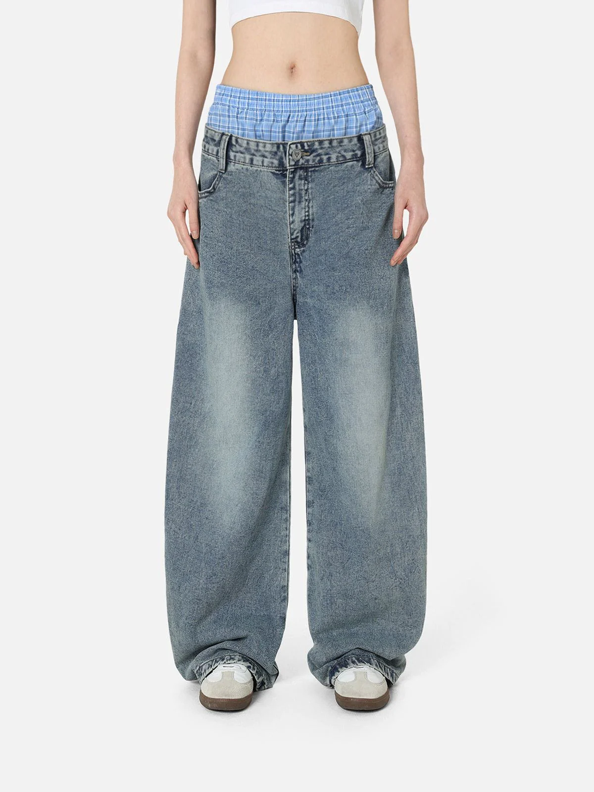 Aelfric  Eden  Locker sitzende Jeans mit doppelter Taille - Image 3