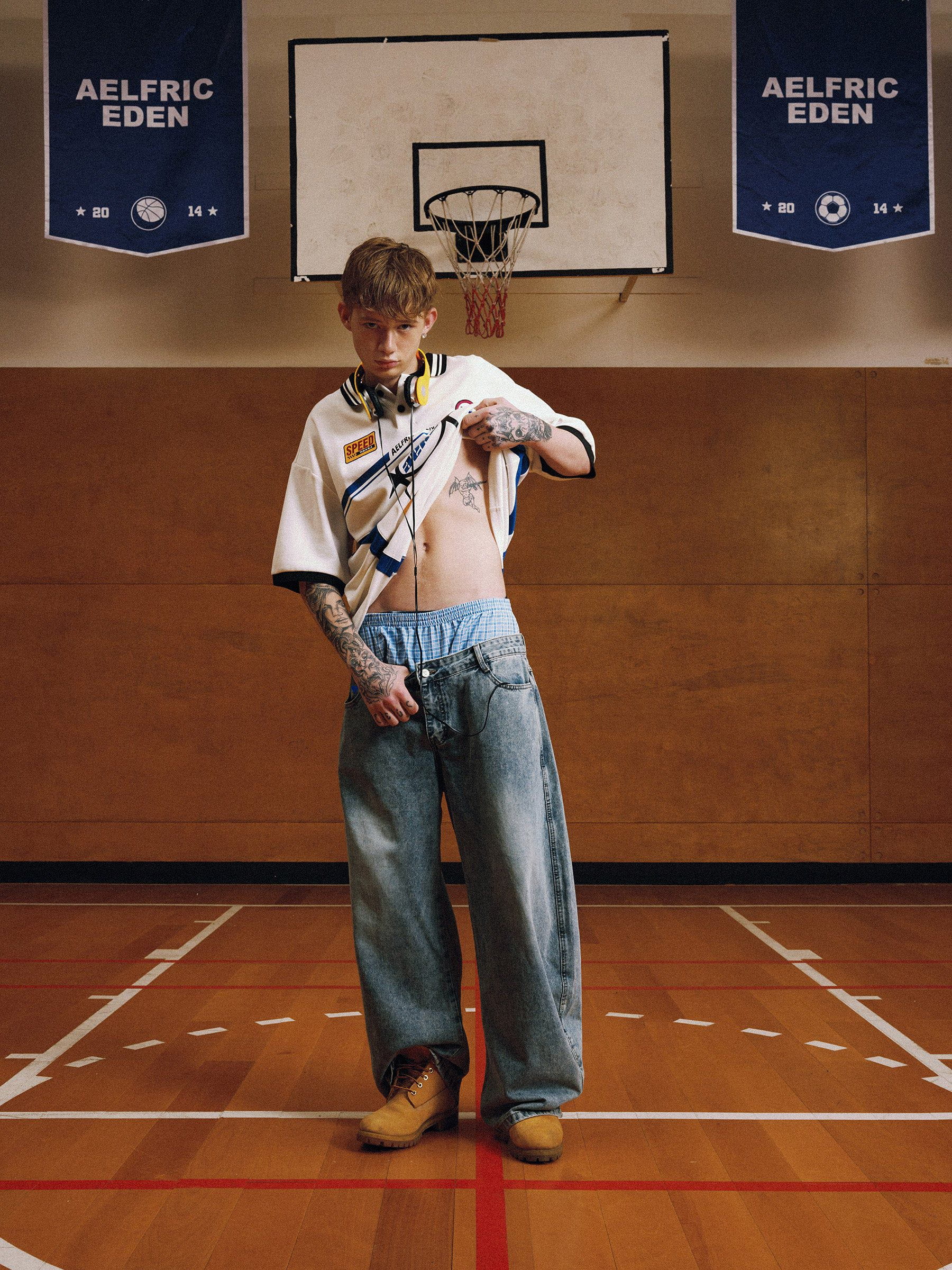 Aelfric  Eden  Locker sitzende Jeans mit doppelter Taille - Image 4