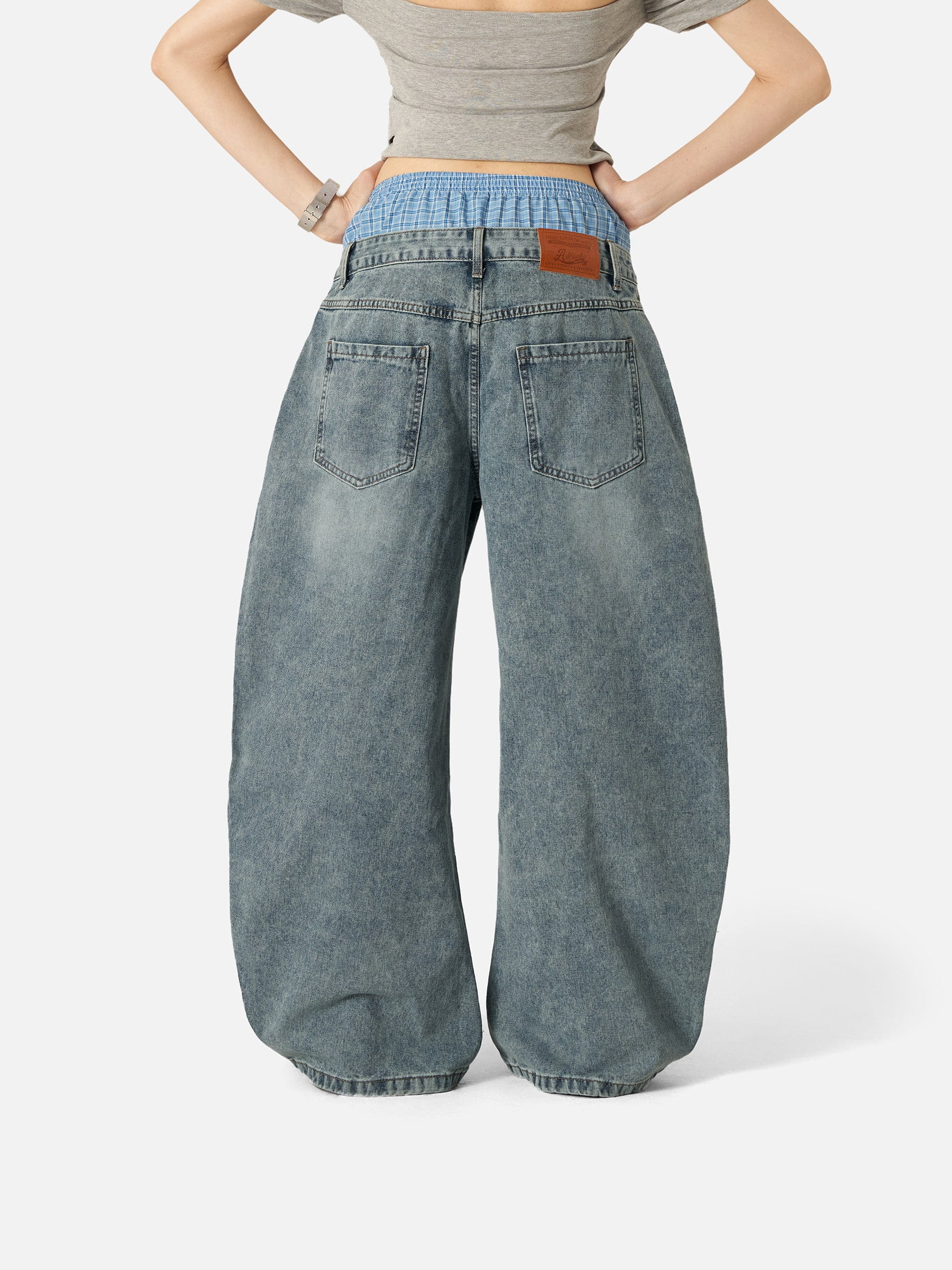 Aelfric  Eden  Locker sitzende Jeans mit doppelter Taille - Image 6