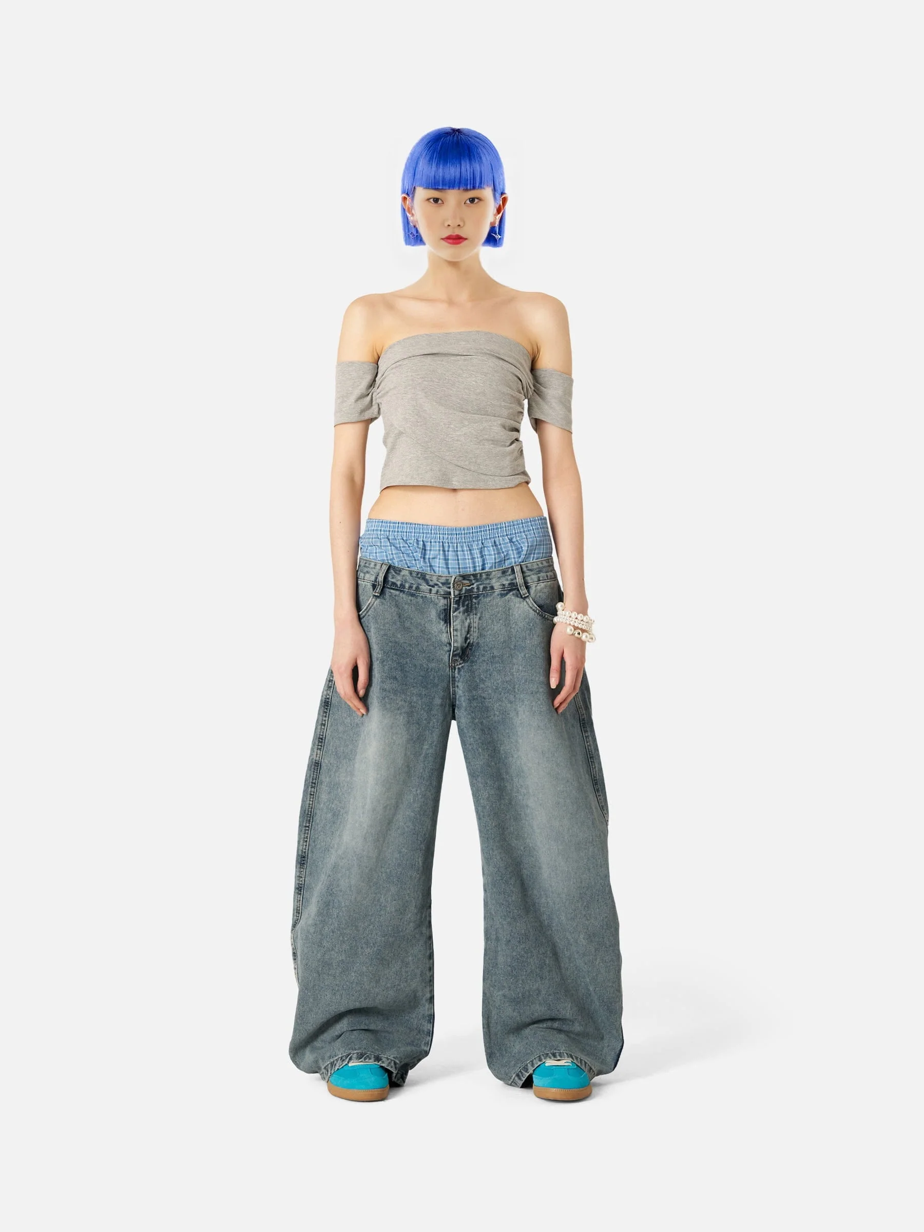Aelfric  Eden  Locker sitzende Jeans mit doppelter Taille - Image 7